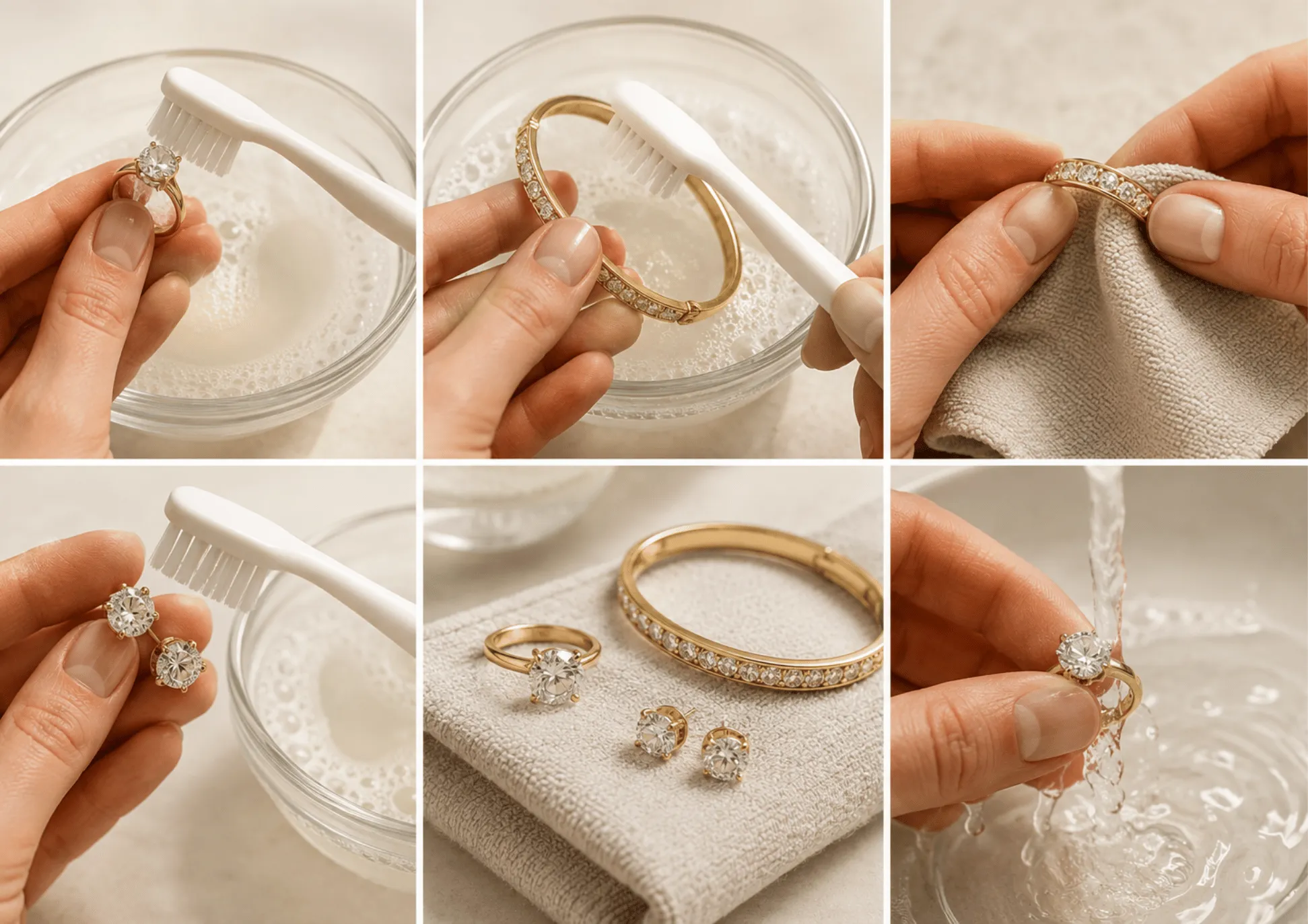 How to Clean Your Gold Jewelry at Home