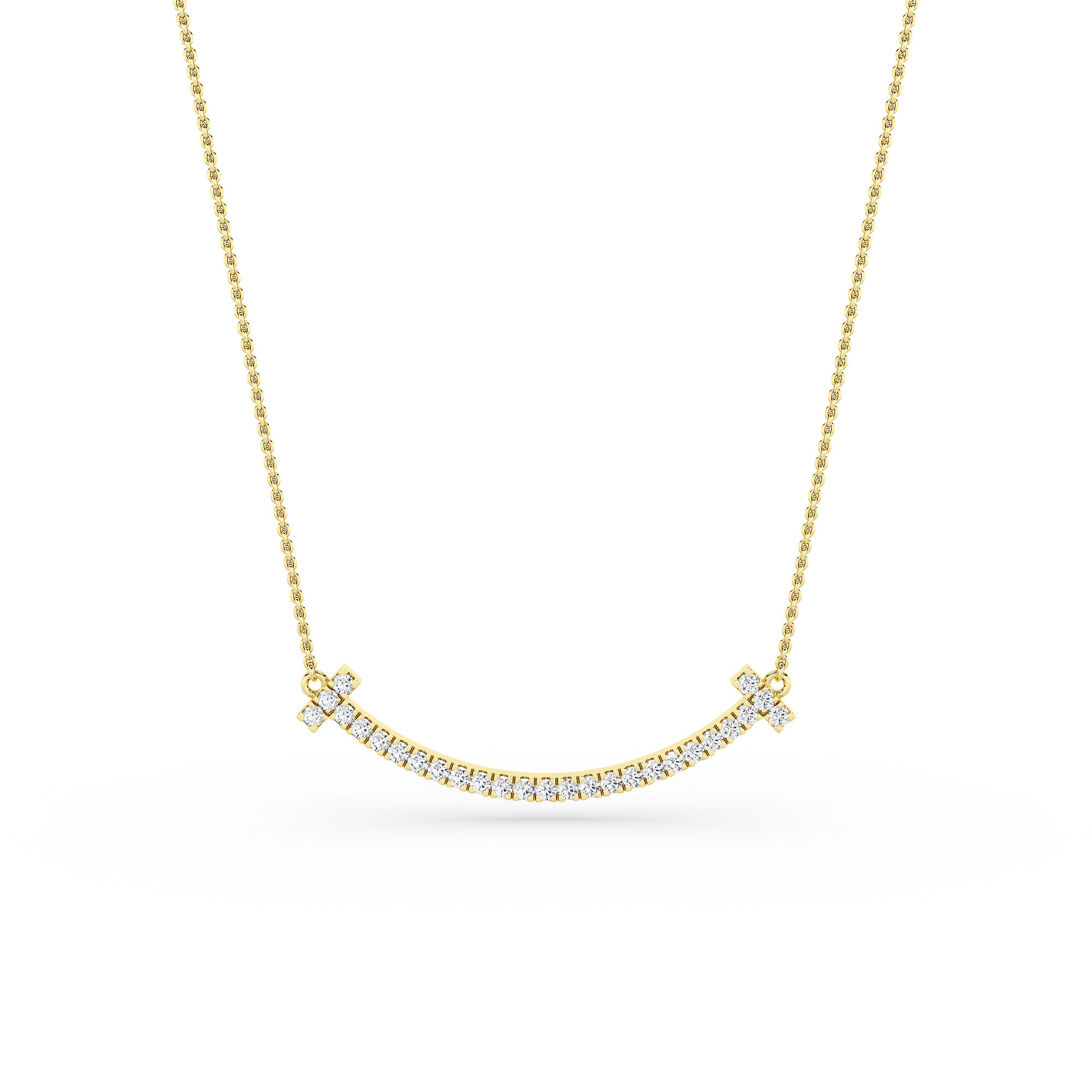 TWINKLE ARC DIAMOND AND GOLD NECKLACE