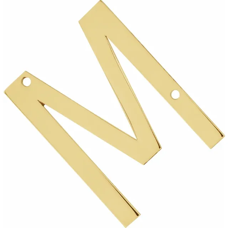 14KT GOLD SIDEWAYS INITIAL NECKLACE - M - 1