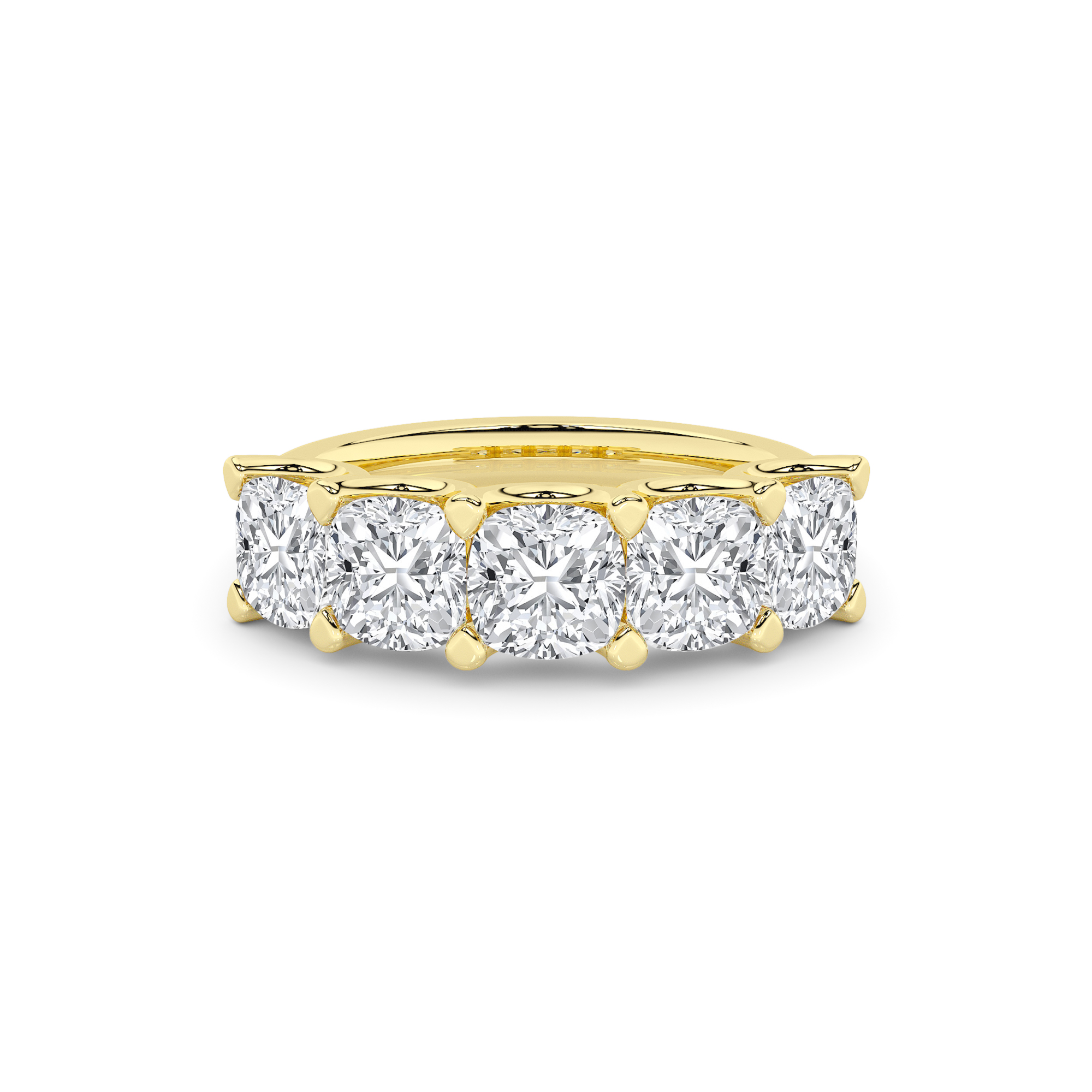 5 Stone Cushion Diamond Band