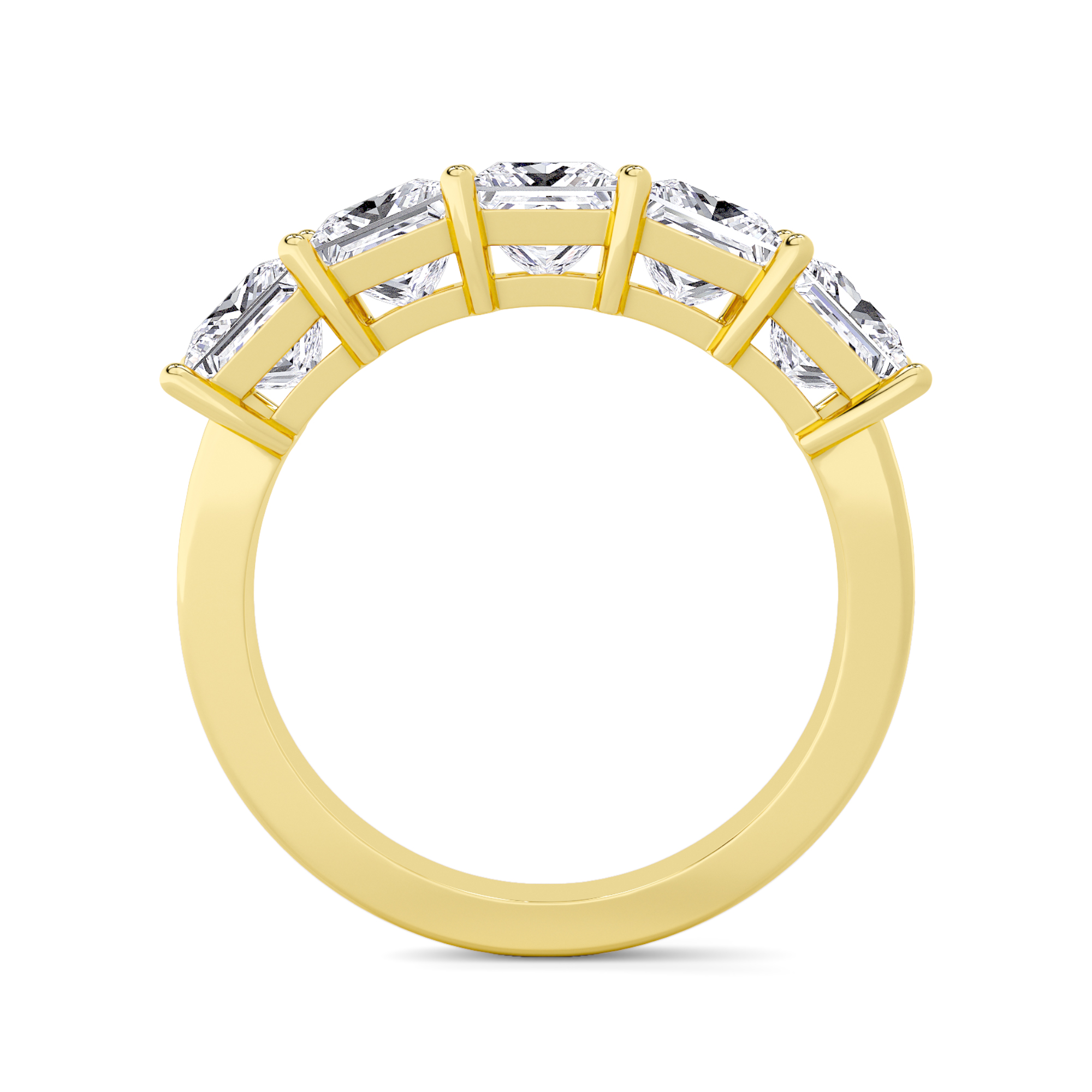 PRINCESS GLORY 5 STONE DIAMOND RING - 1