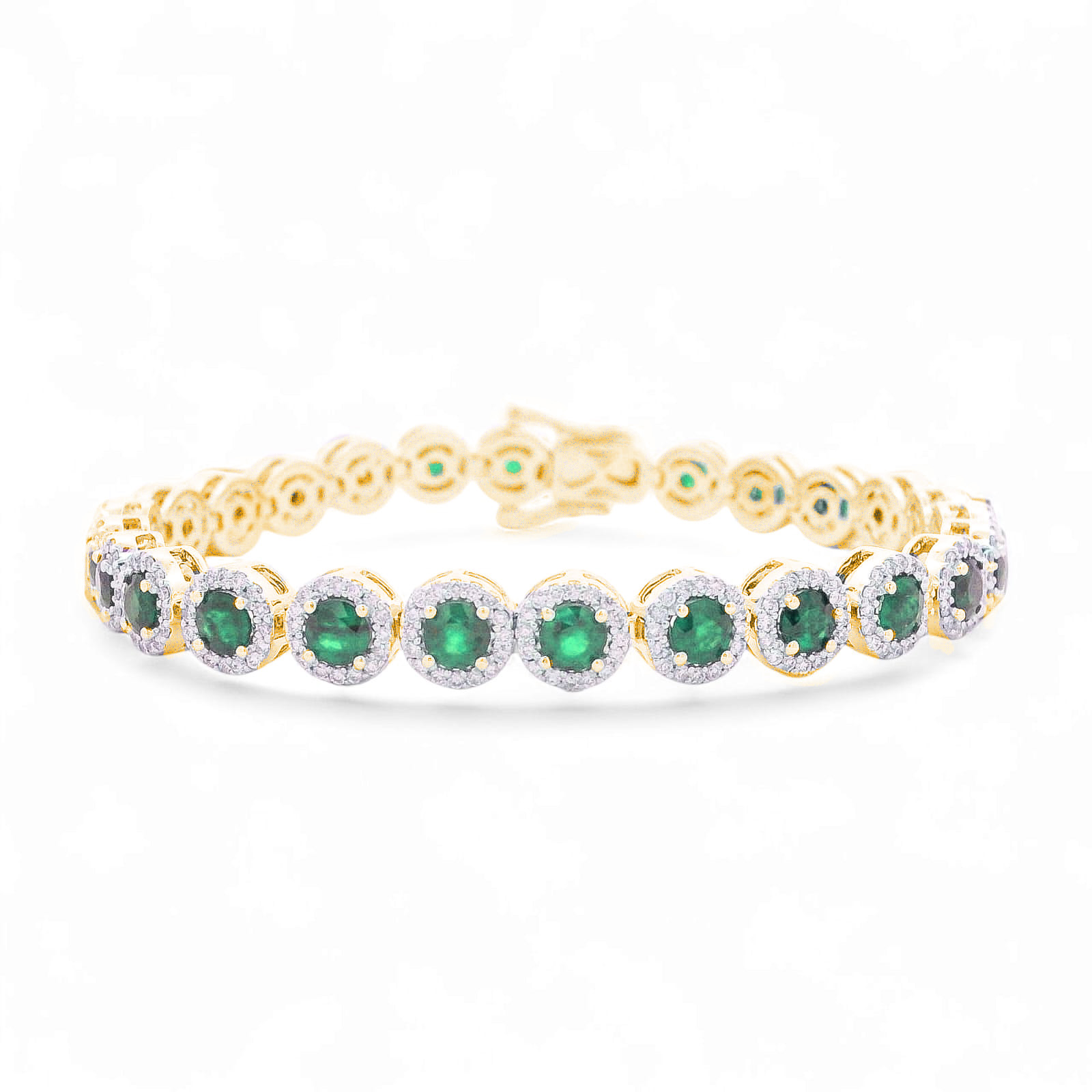 EMERALD AND DIAMOND CLASSIC BRACELET