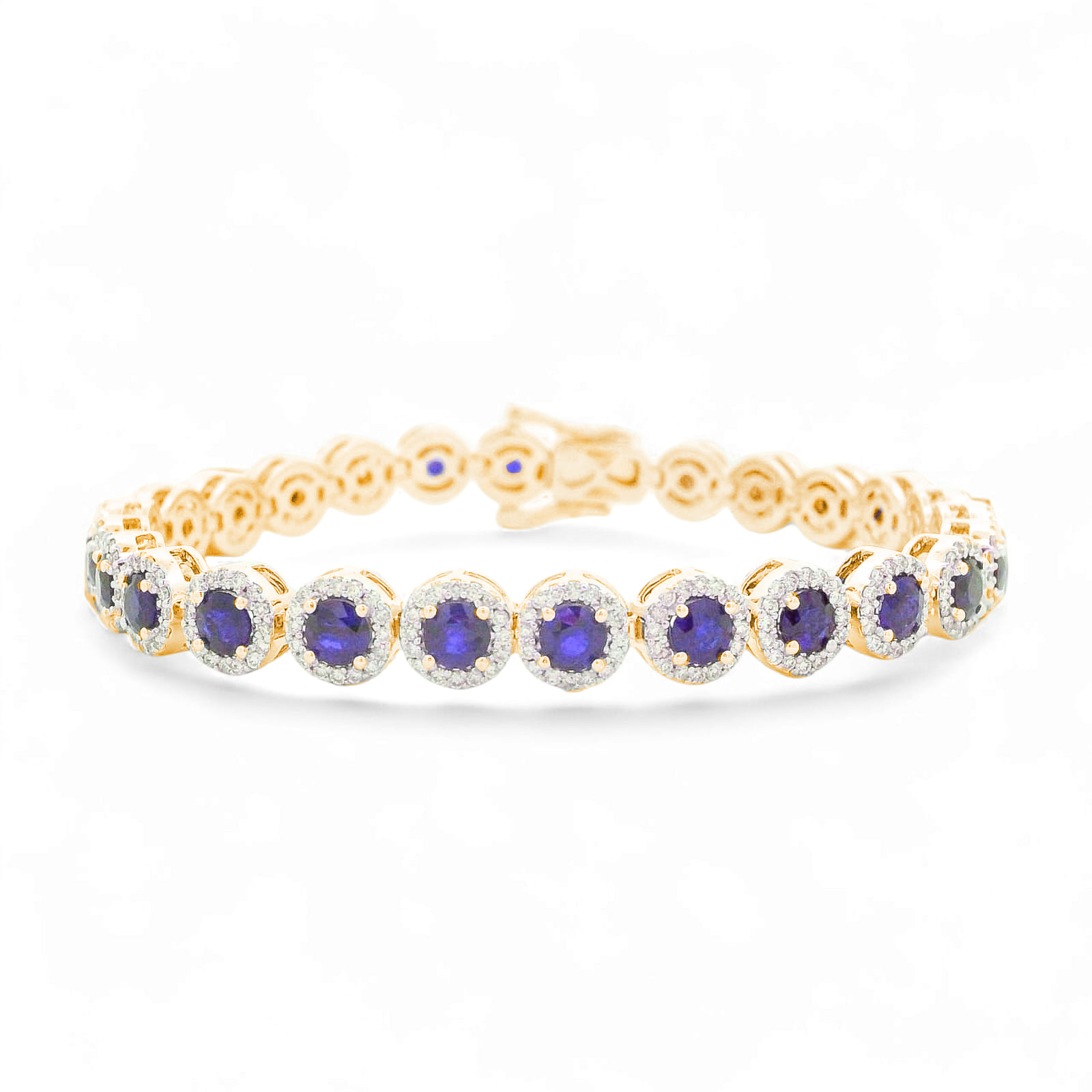 SAPPHIRE AND DIAMOND CLASSIC BRACELET