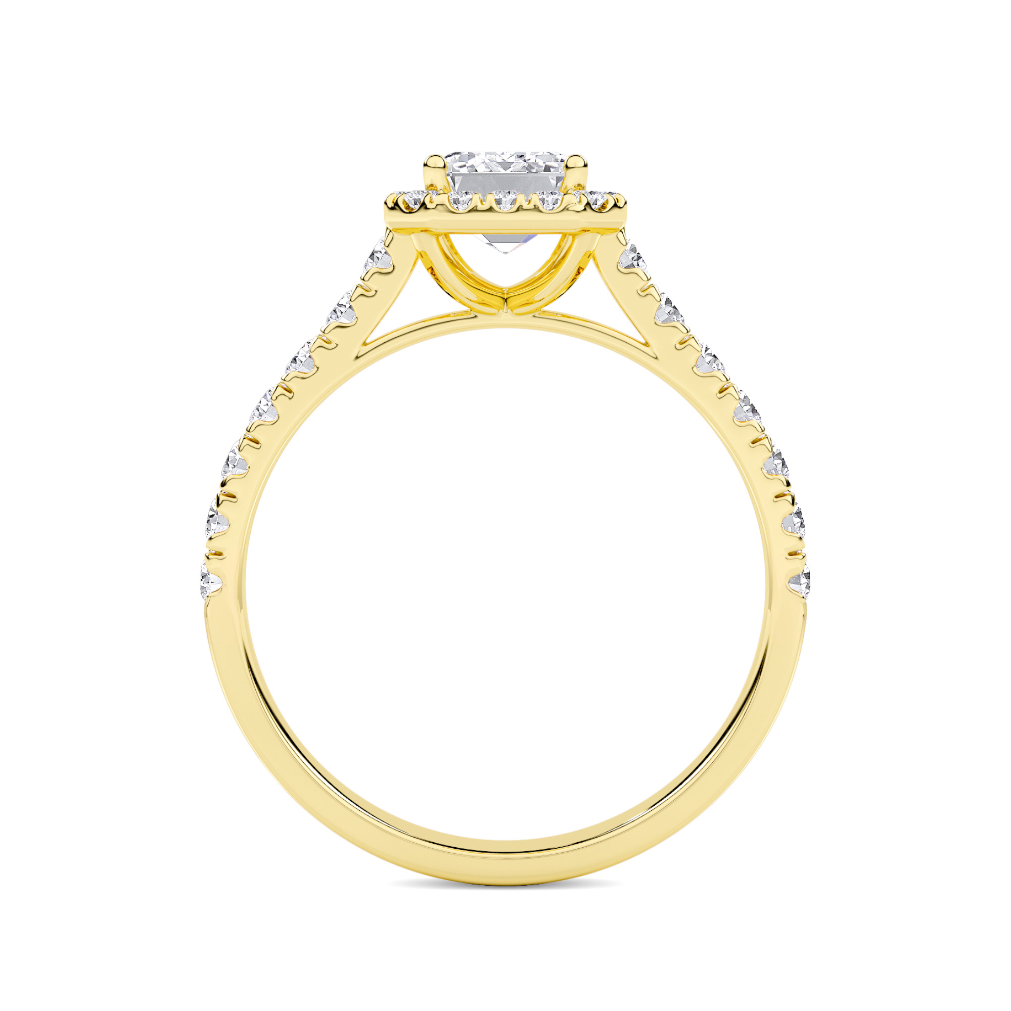 Classic Halo Diamond Ring - 1