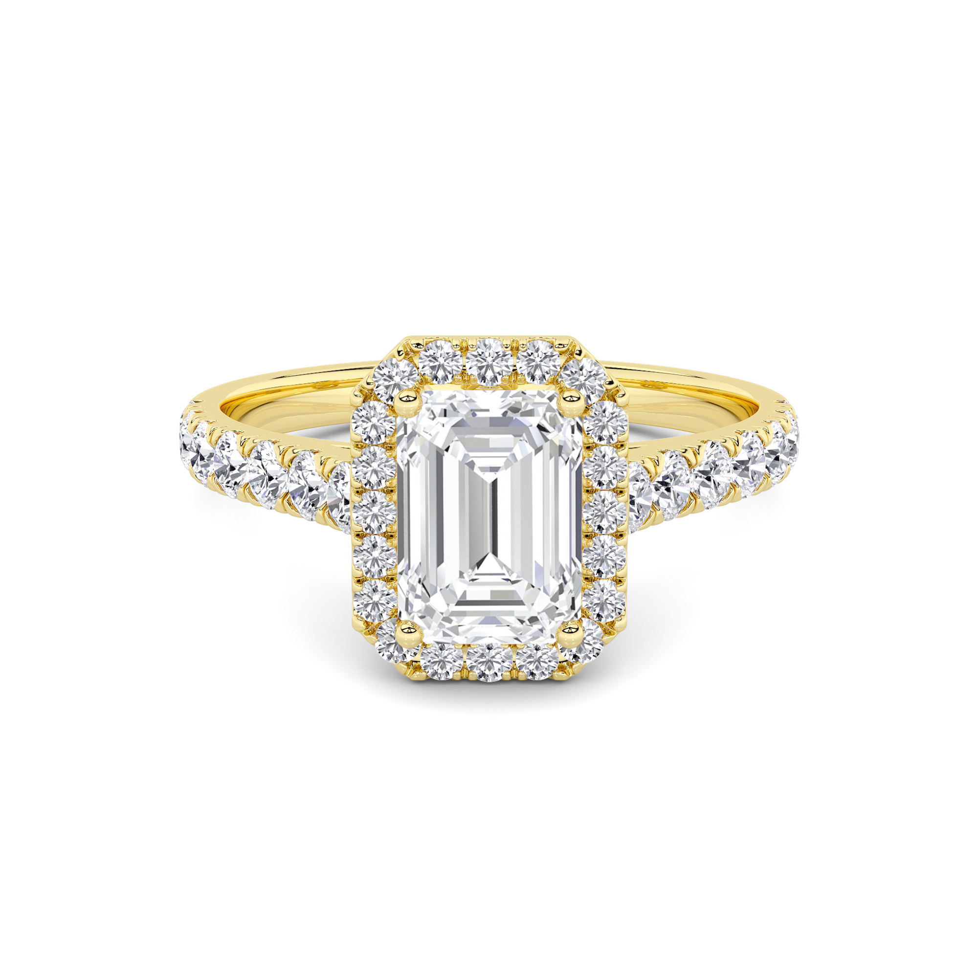 Classic Halo Diamond Ring