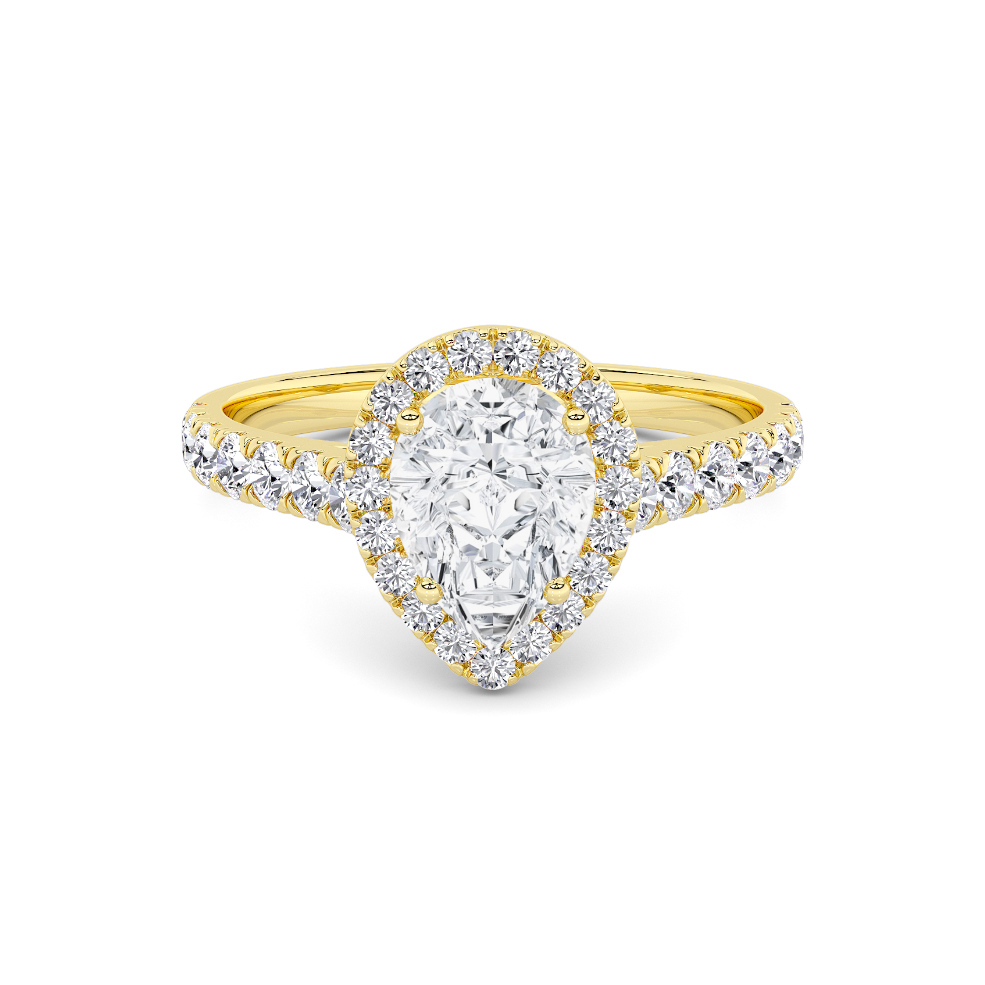 Classic Halo Diamond Ring