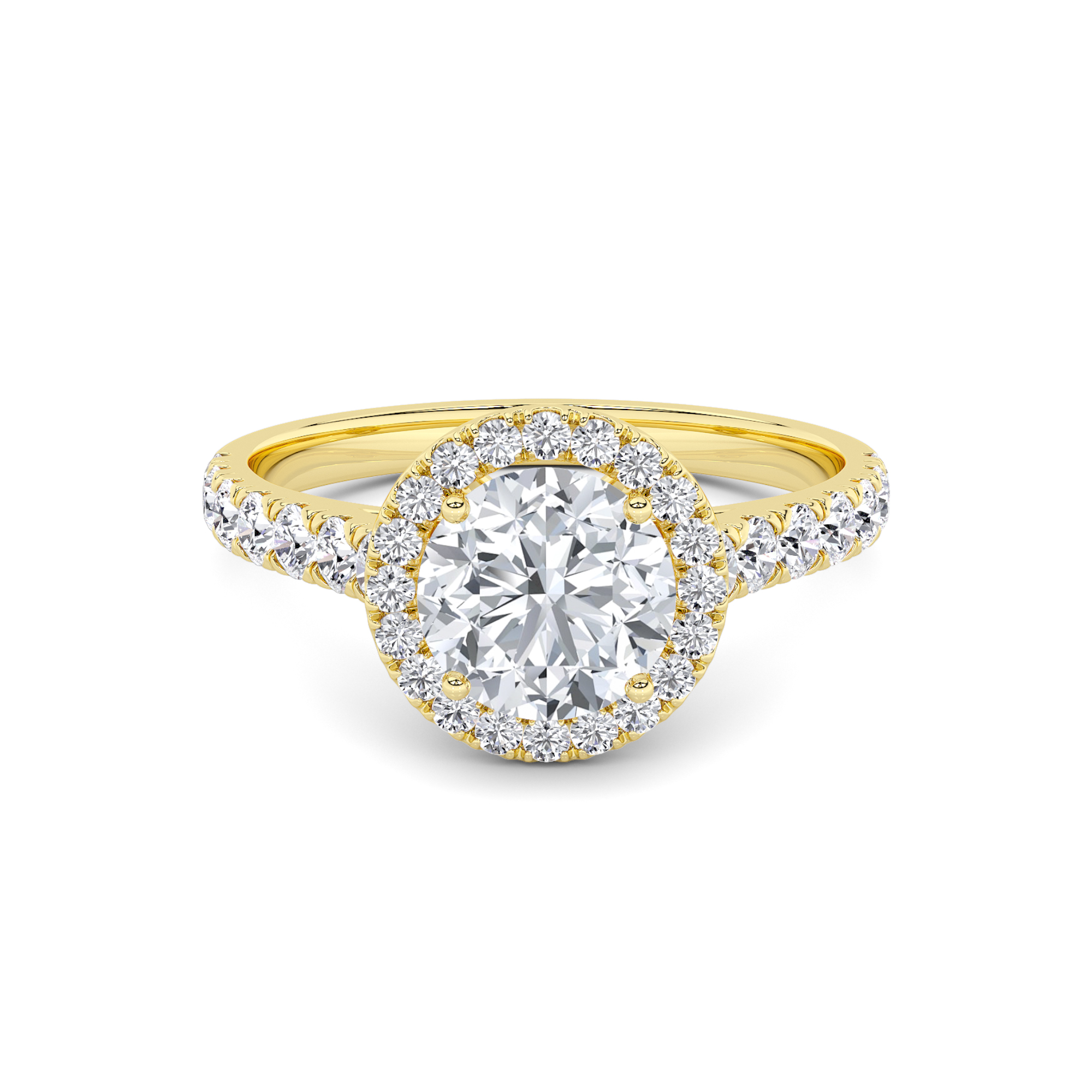 Classic Halo Diamond Ring