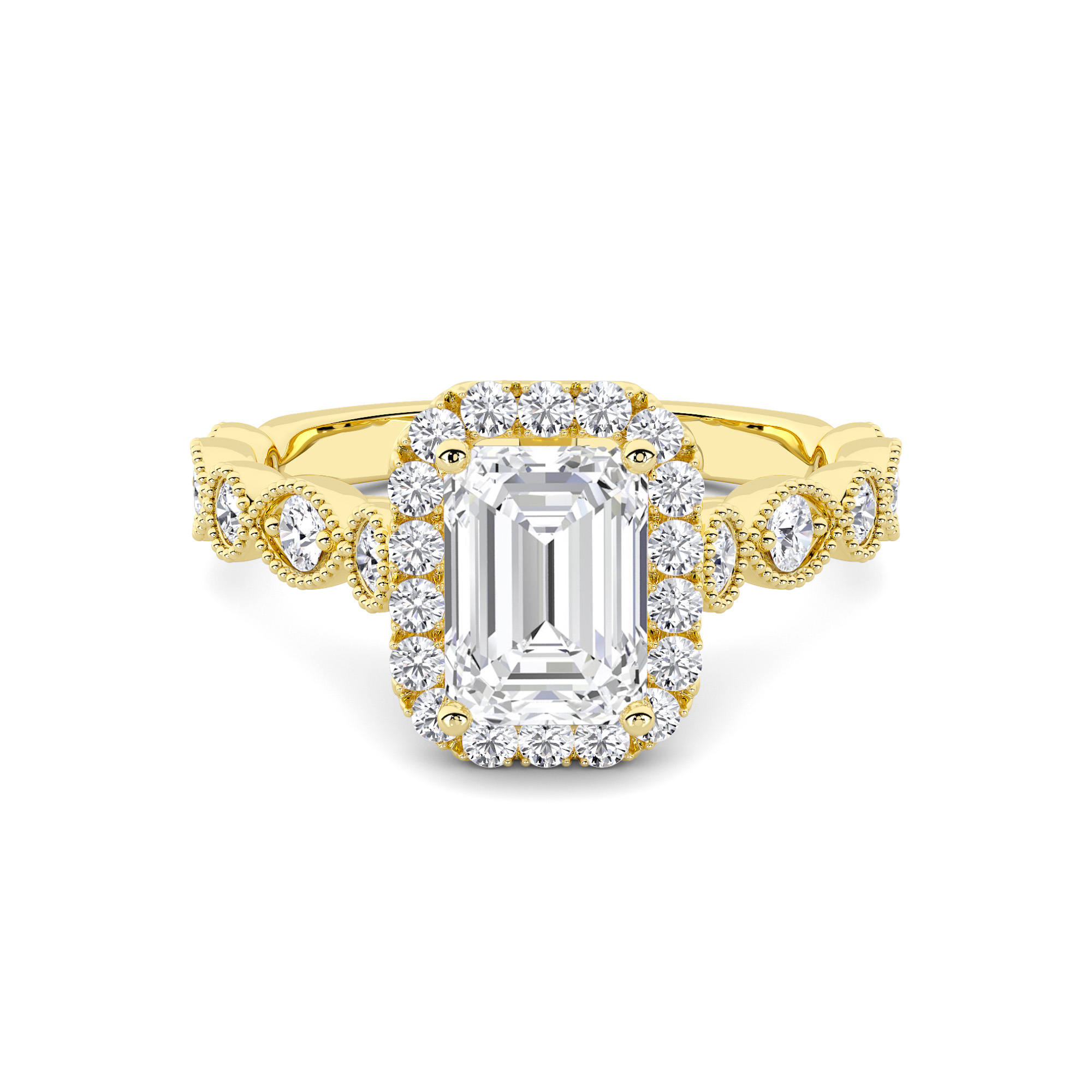 Vintage Halo Diamond Ring