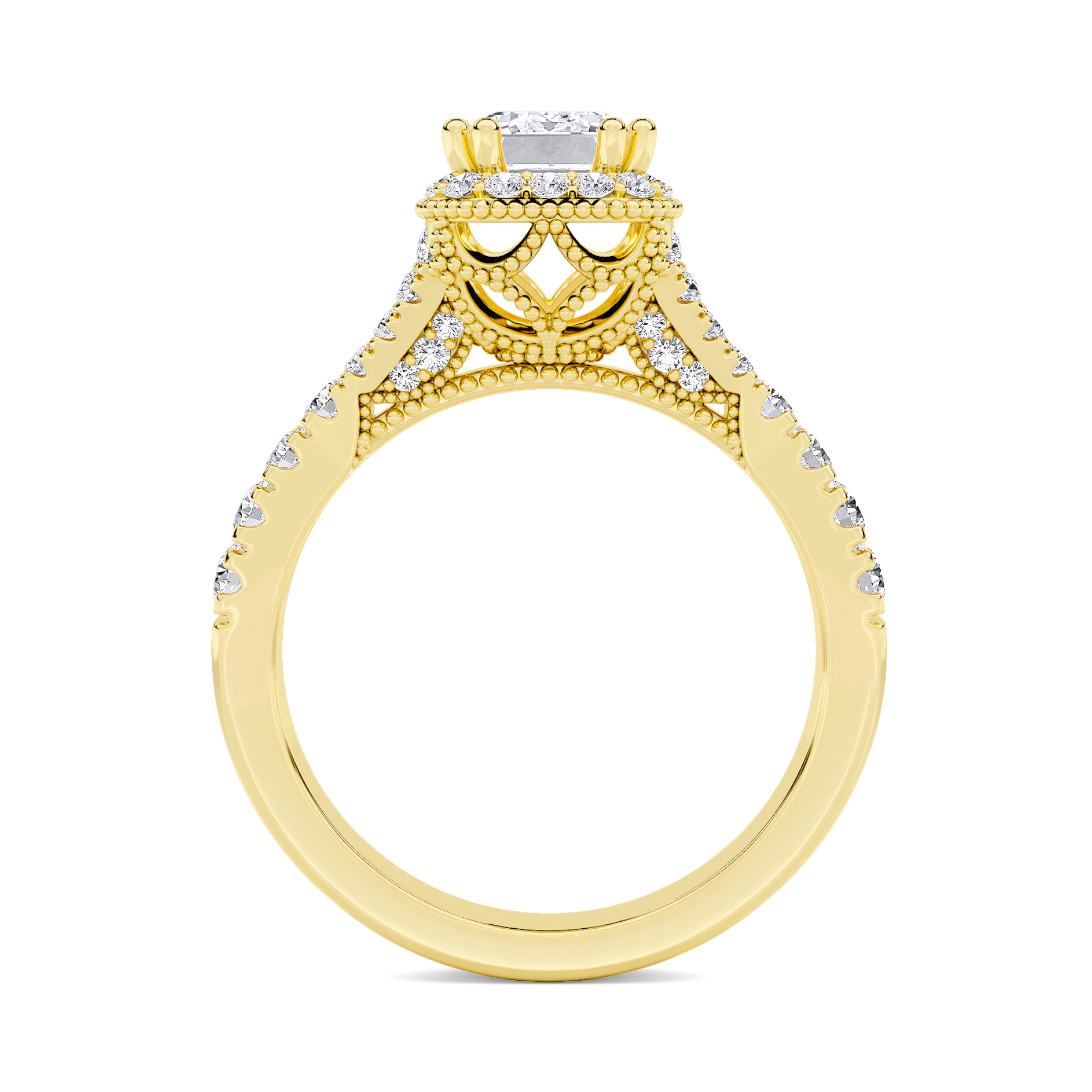 Brilliant Halo Diamond Ring - 1