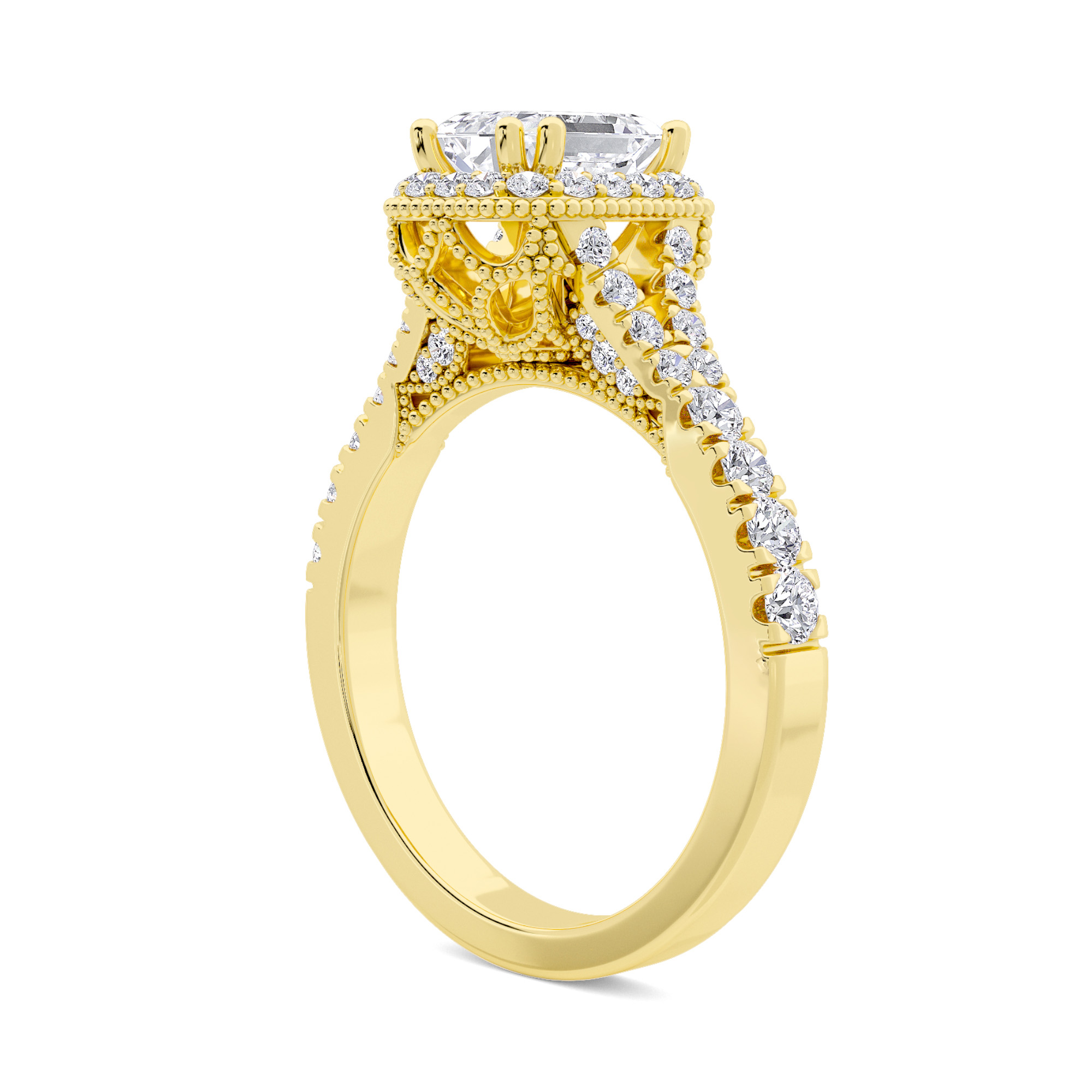 Brilliant Halo Diamond Ring - 2