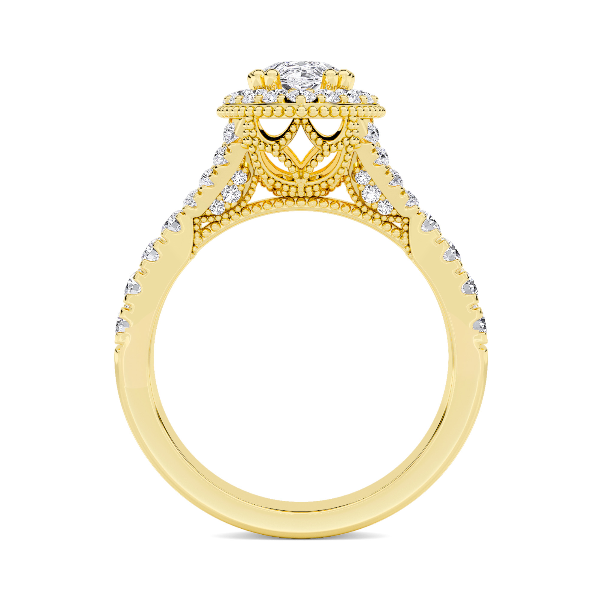Brilliant Halo Diamond Ring - 1