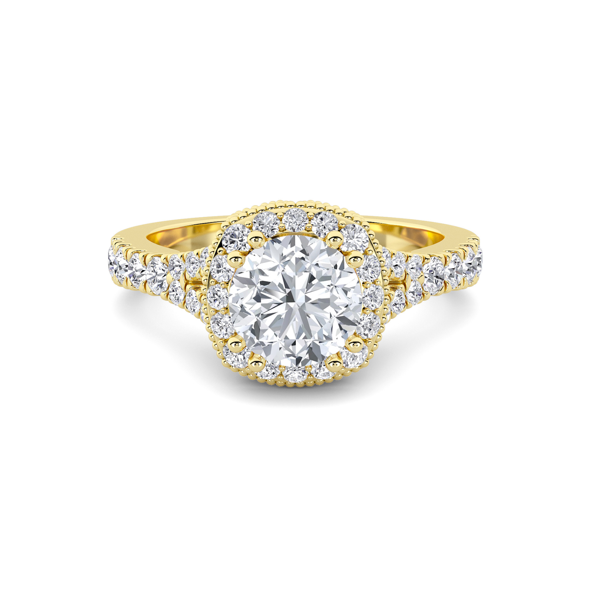 Brilliant Halo Diamond Ring