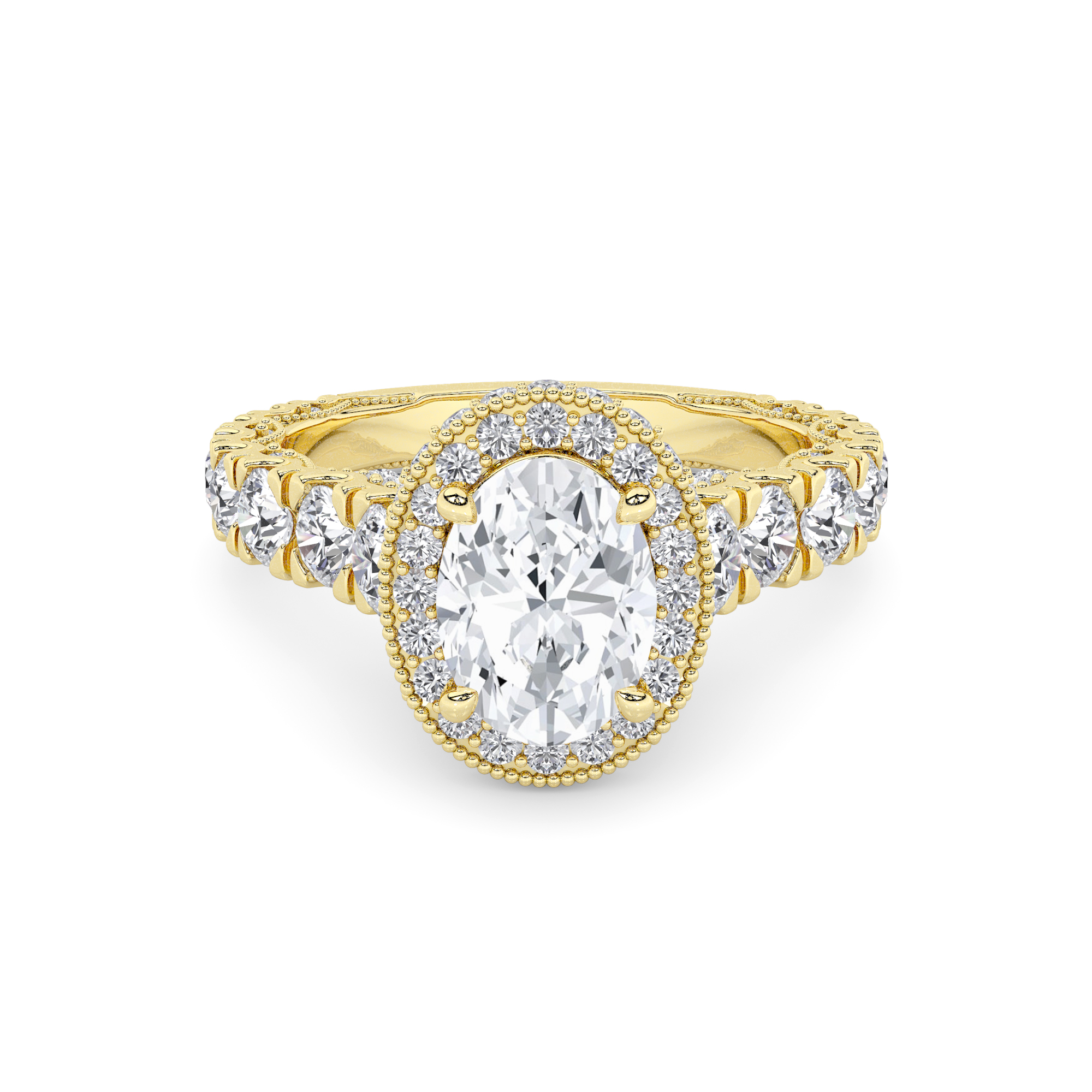 Celestial Halo Diamond Ring