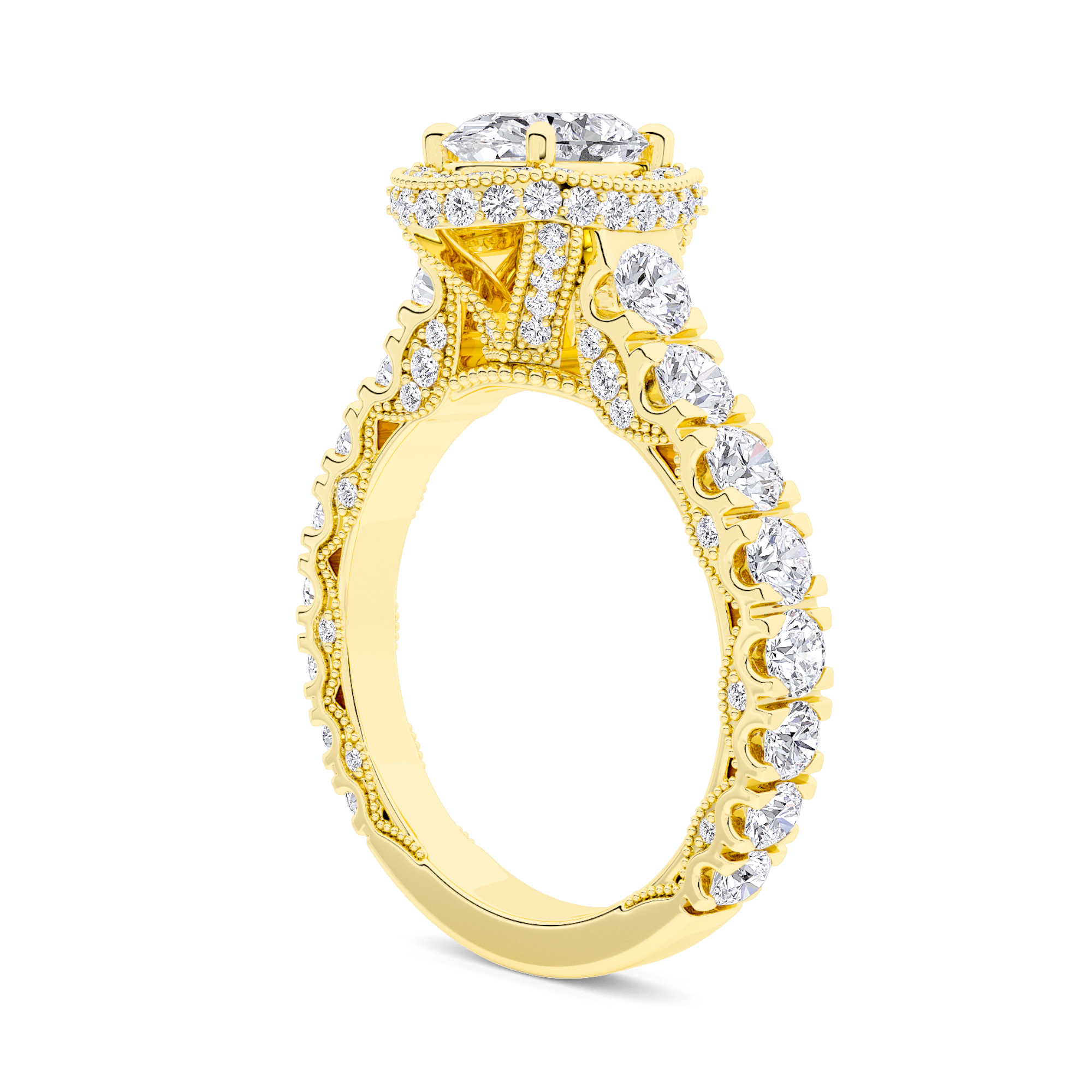 Celestial Halo Diamond Ring - 2