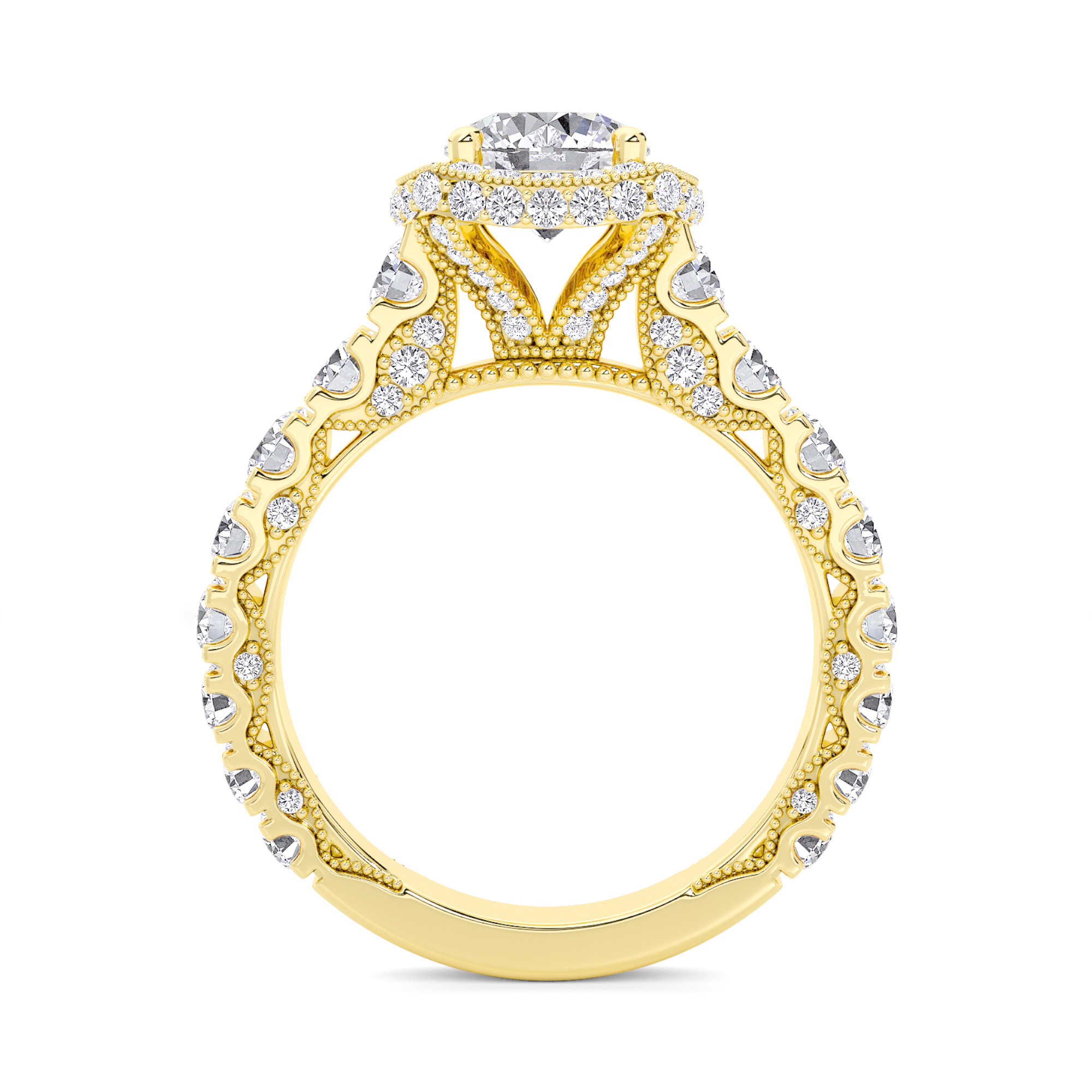 Celestial Halo Diamond Ring - 1