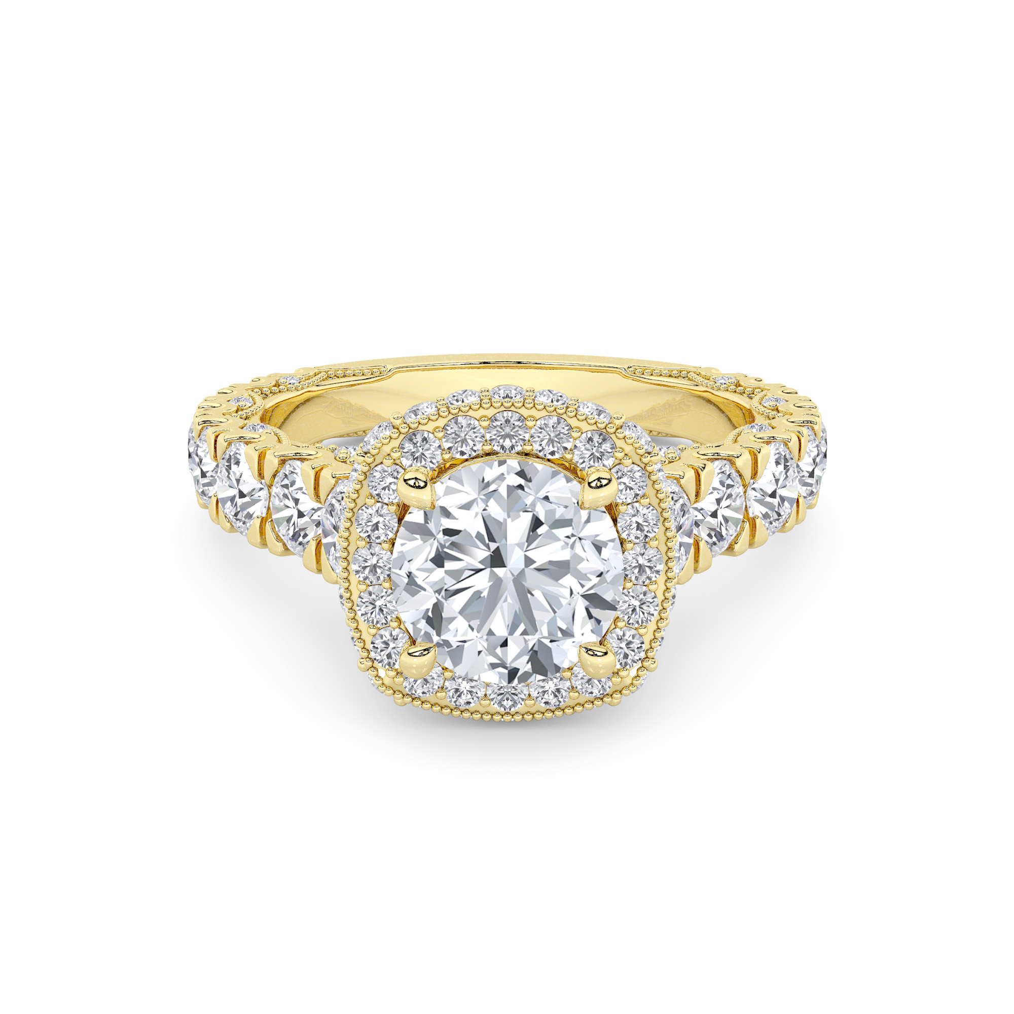 Celestial Halo Diamond Ring