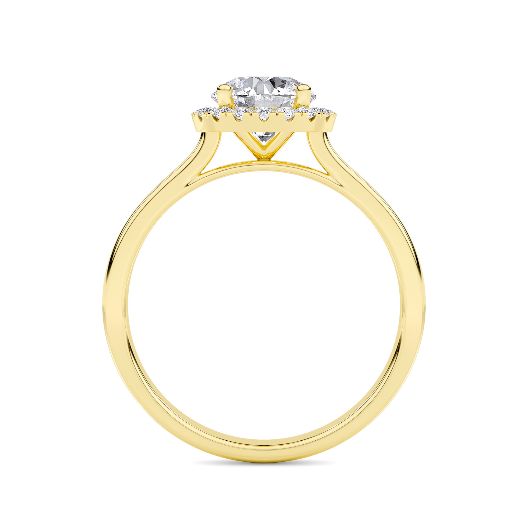 Serenity Halo Diamond Ring - 1