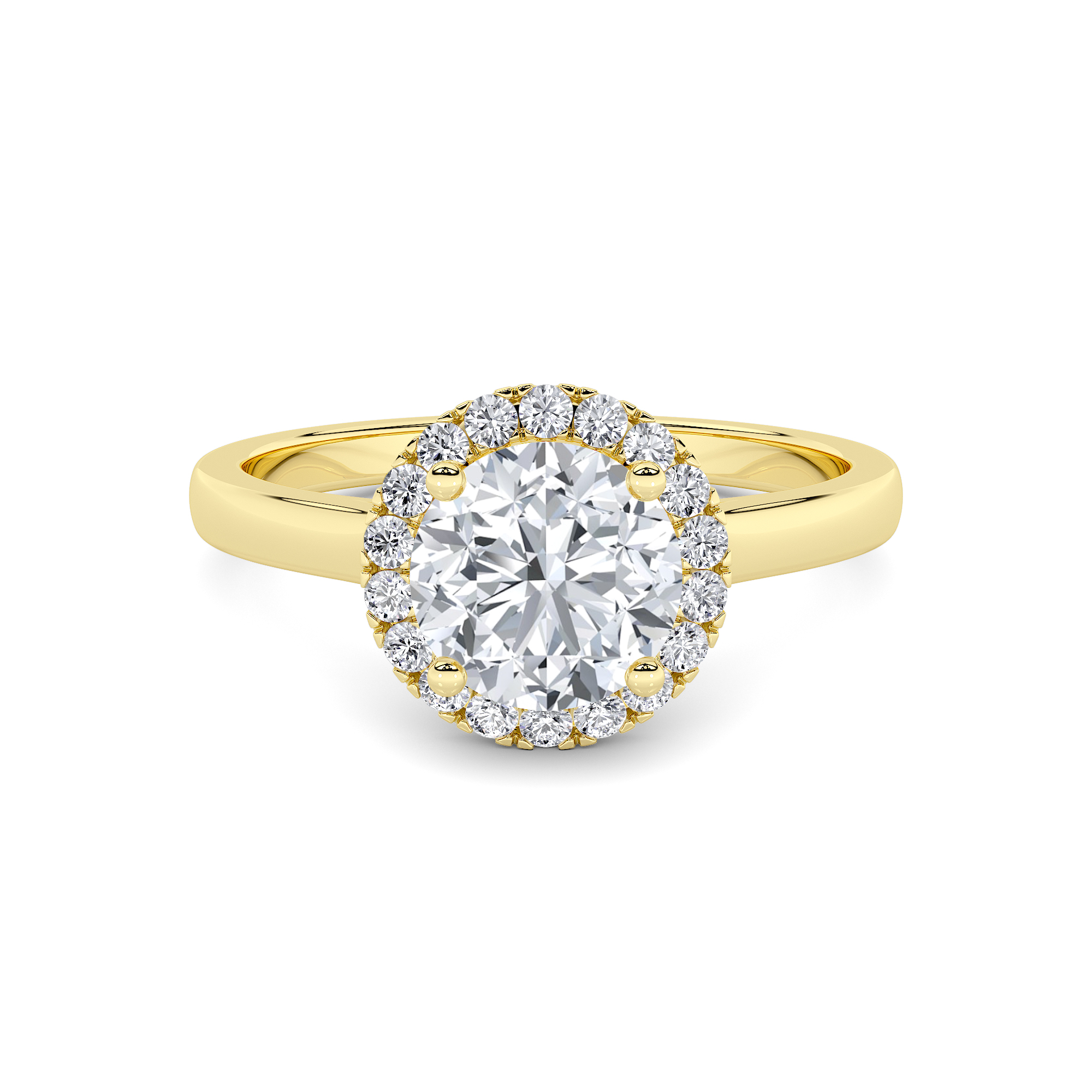 Serenity Halo Diamond Ring