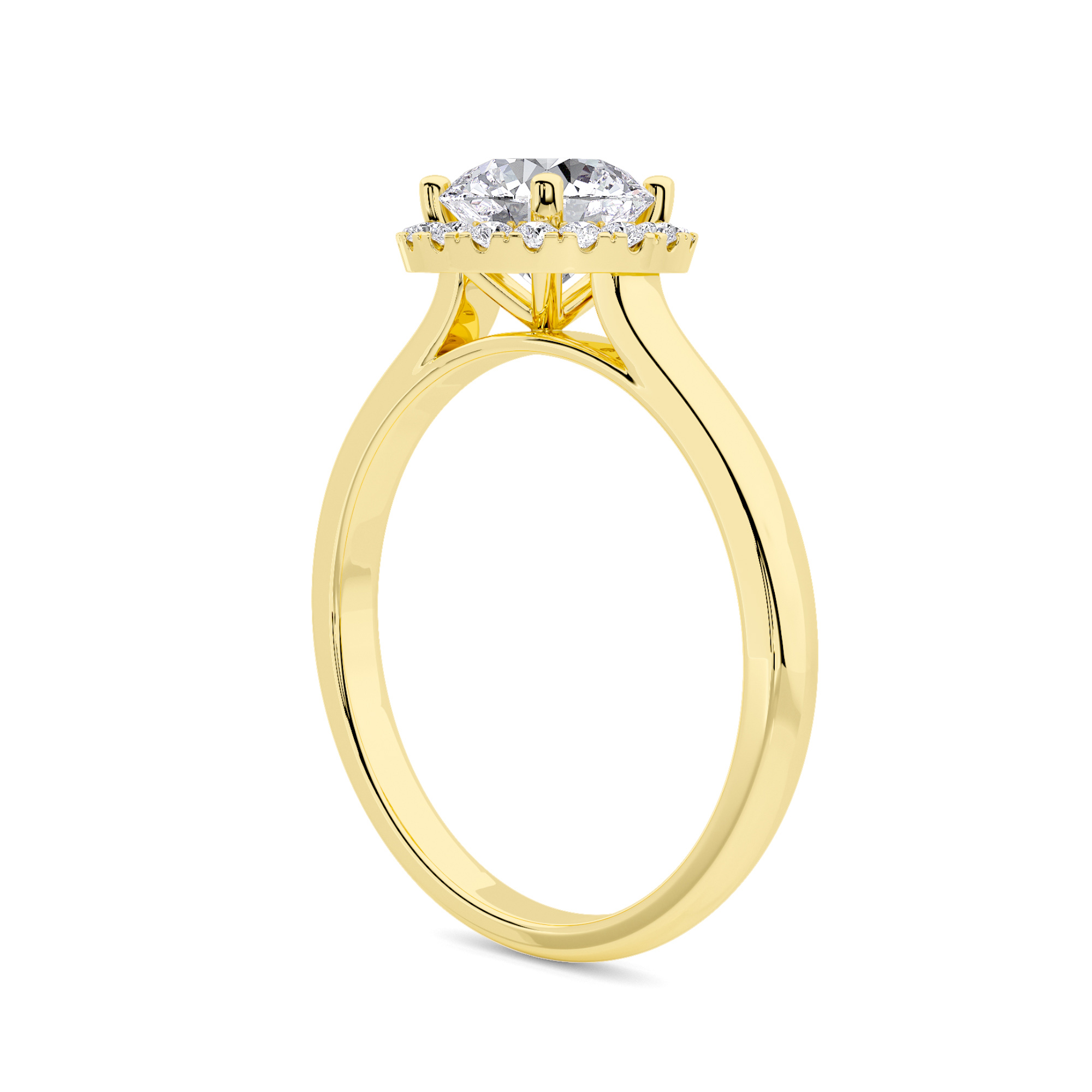 Serenity Halo Diamond Ring - 2