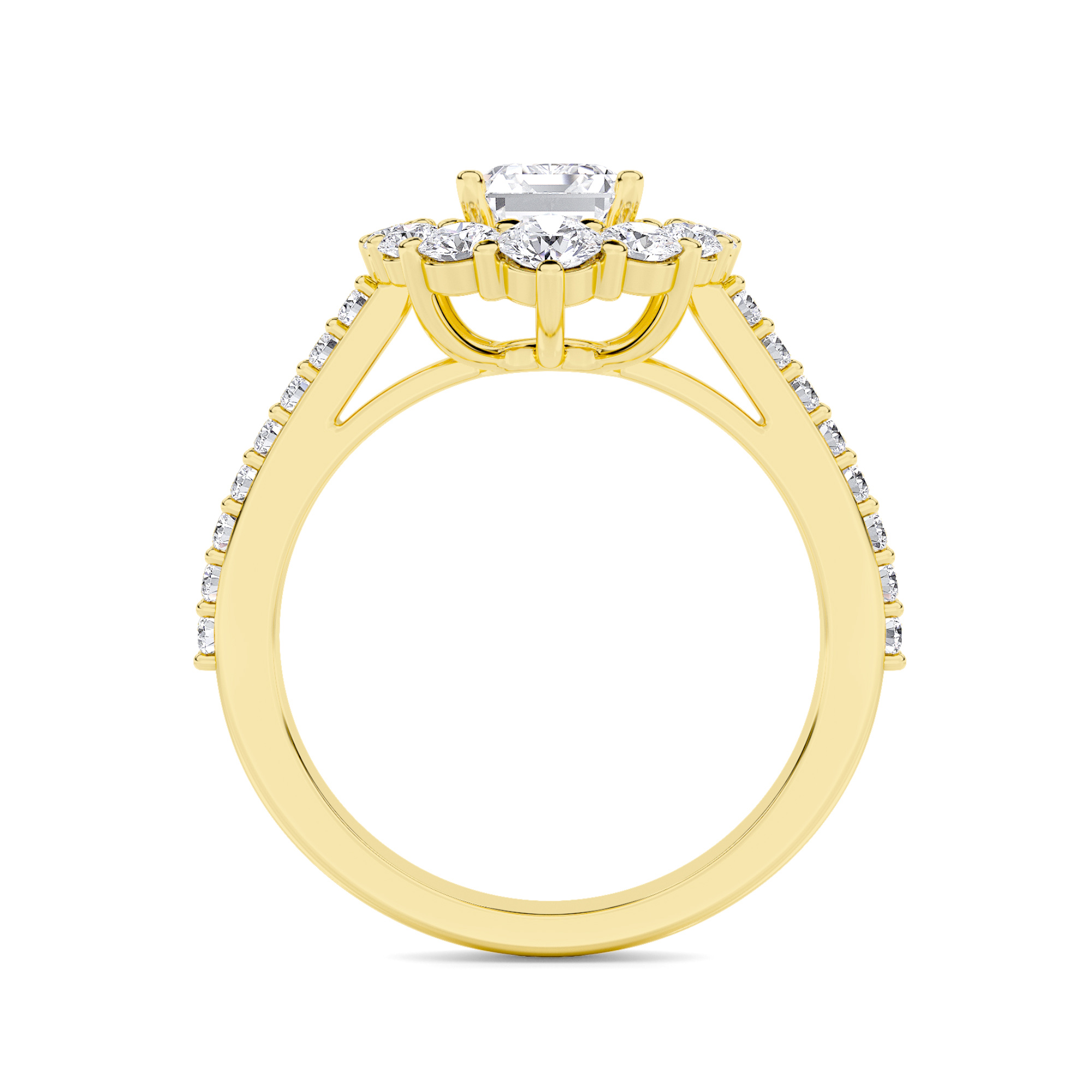 Elegance Halo Diamond Ring - 1