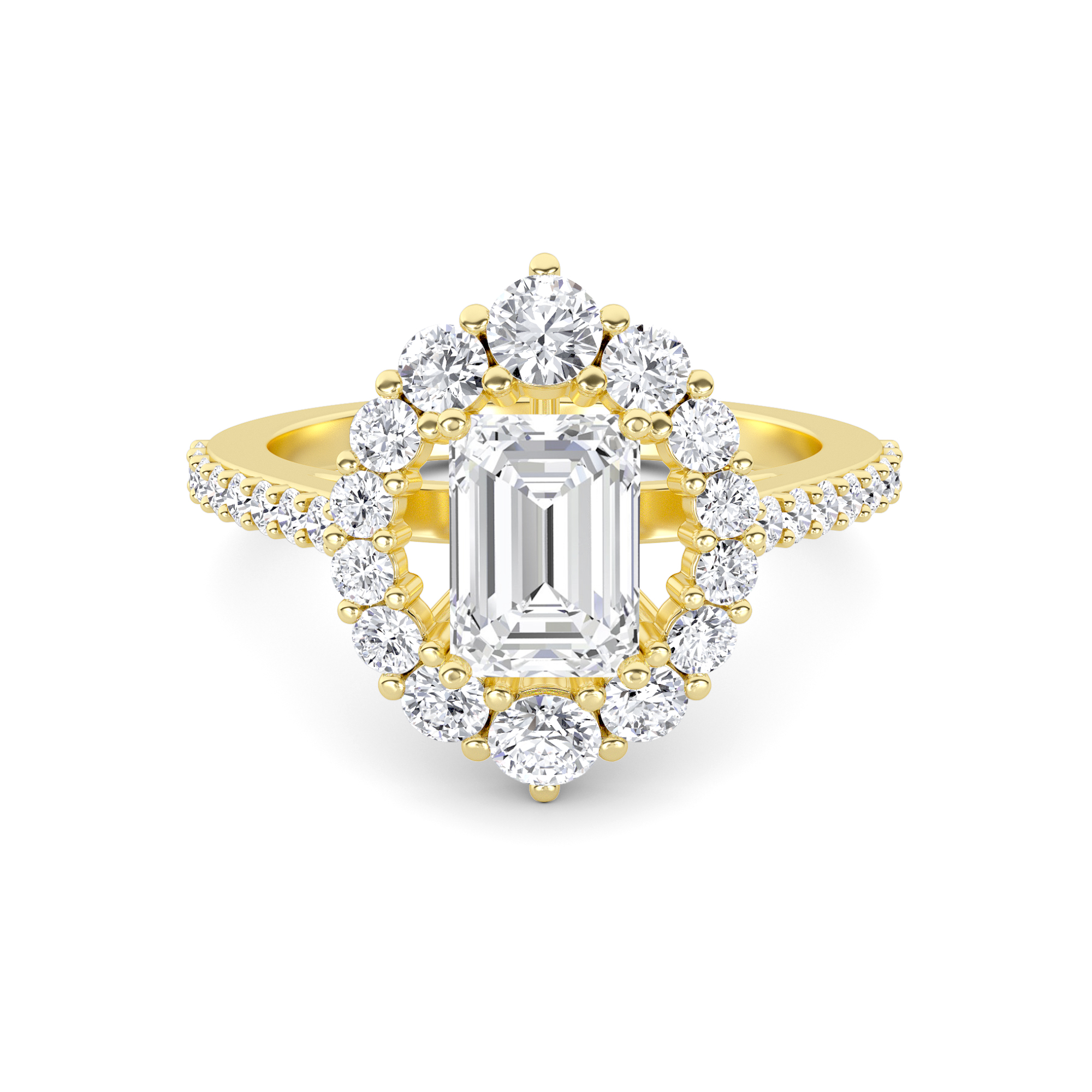Elegance Halo Diamond Ring