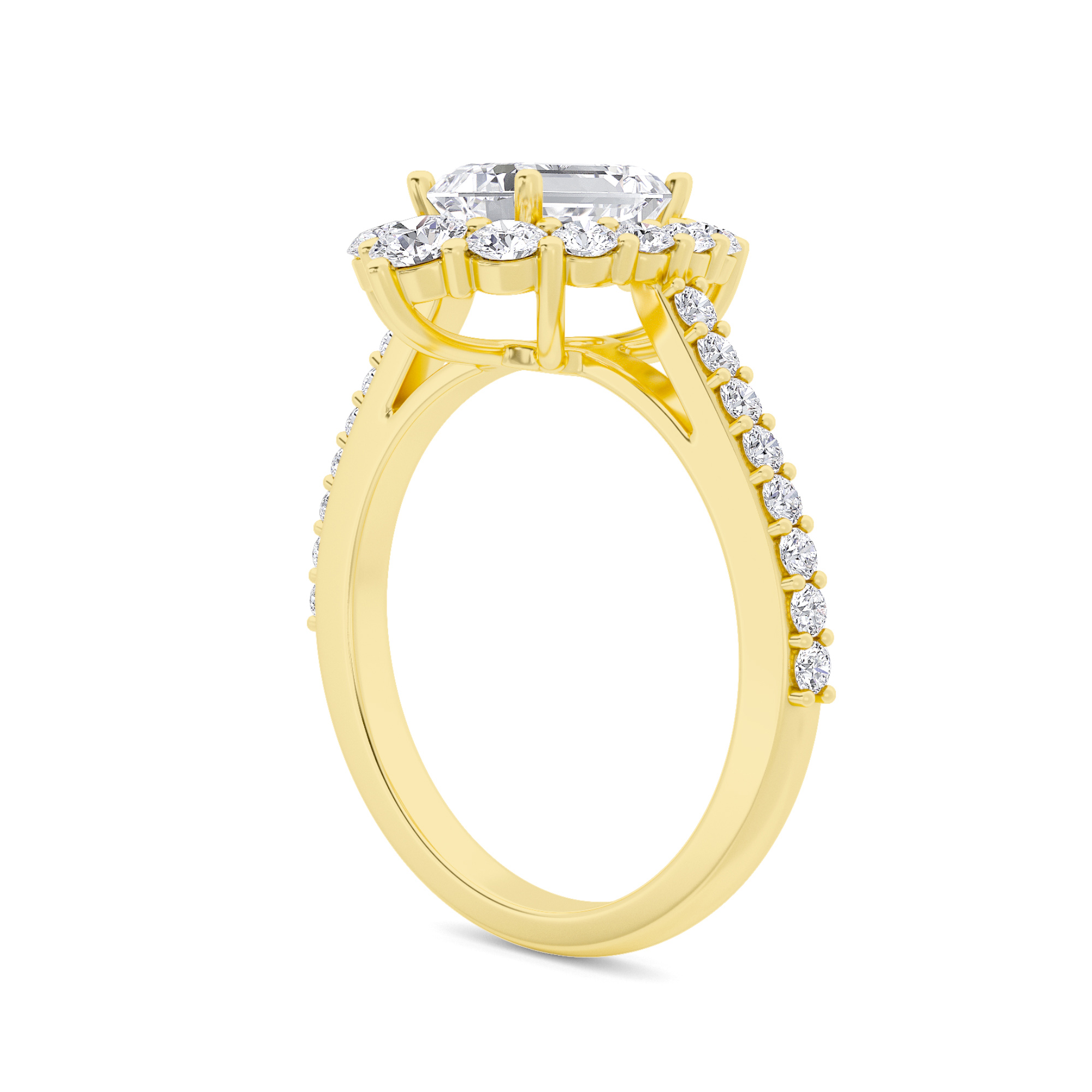 Elegance Halo Diamond Ring - 2