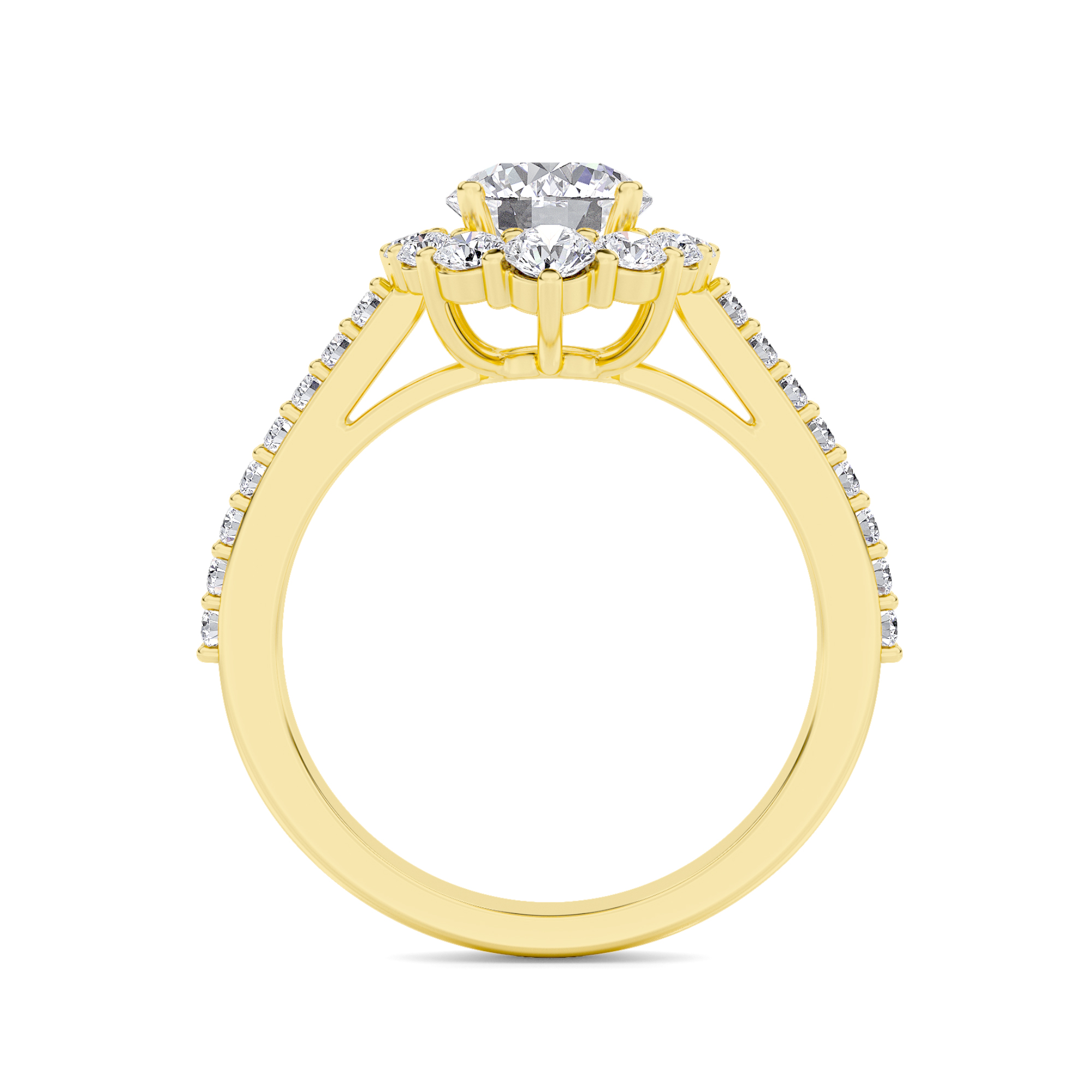 Elegance Halo Diamond Ring - 1