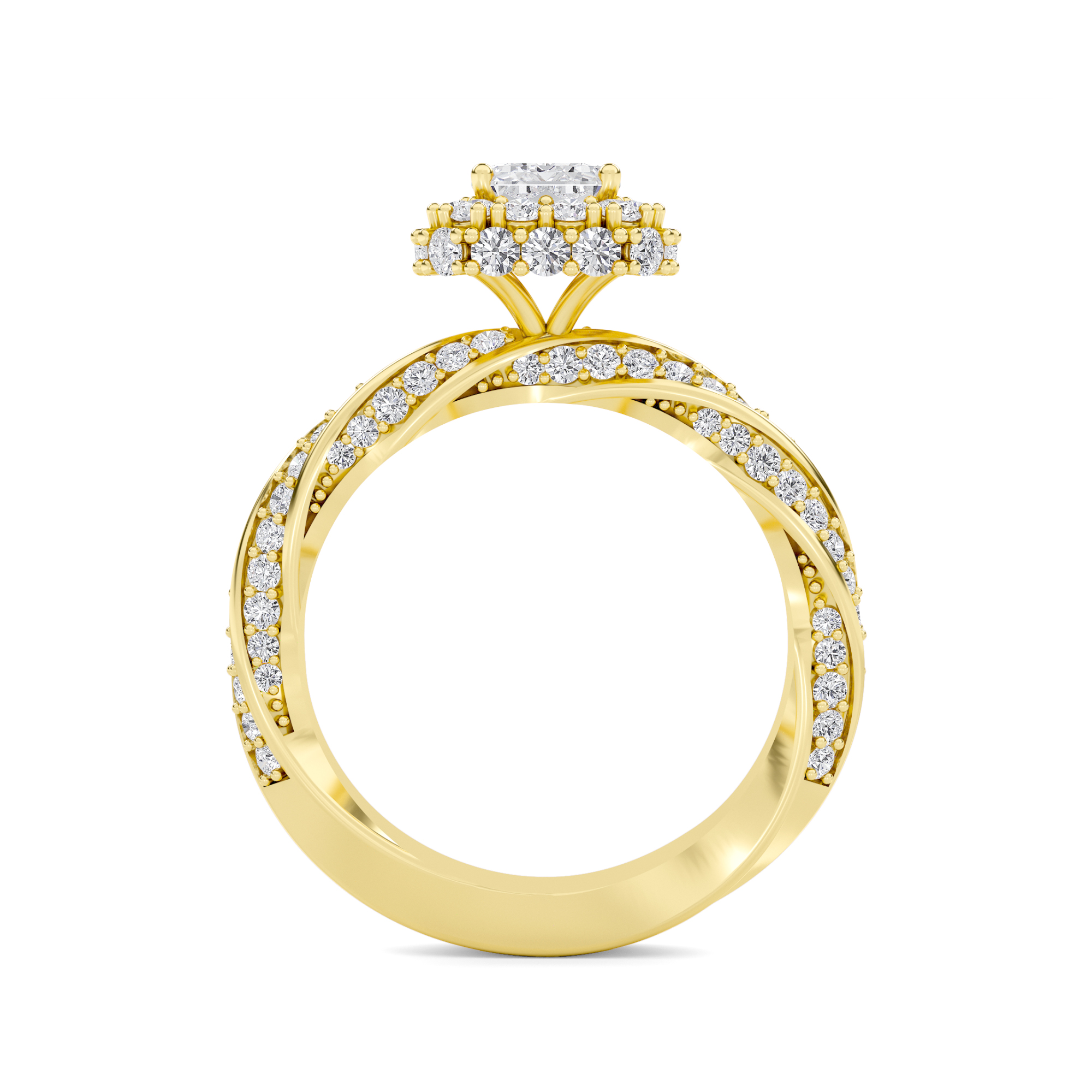 Majestic Halo Diamond Ring - 1