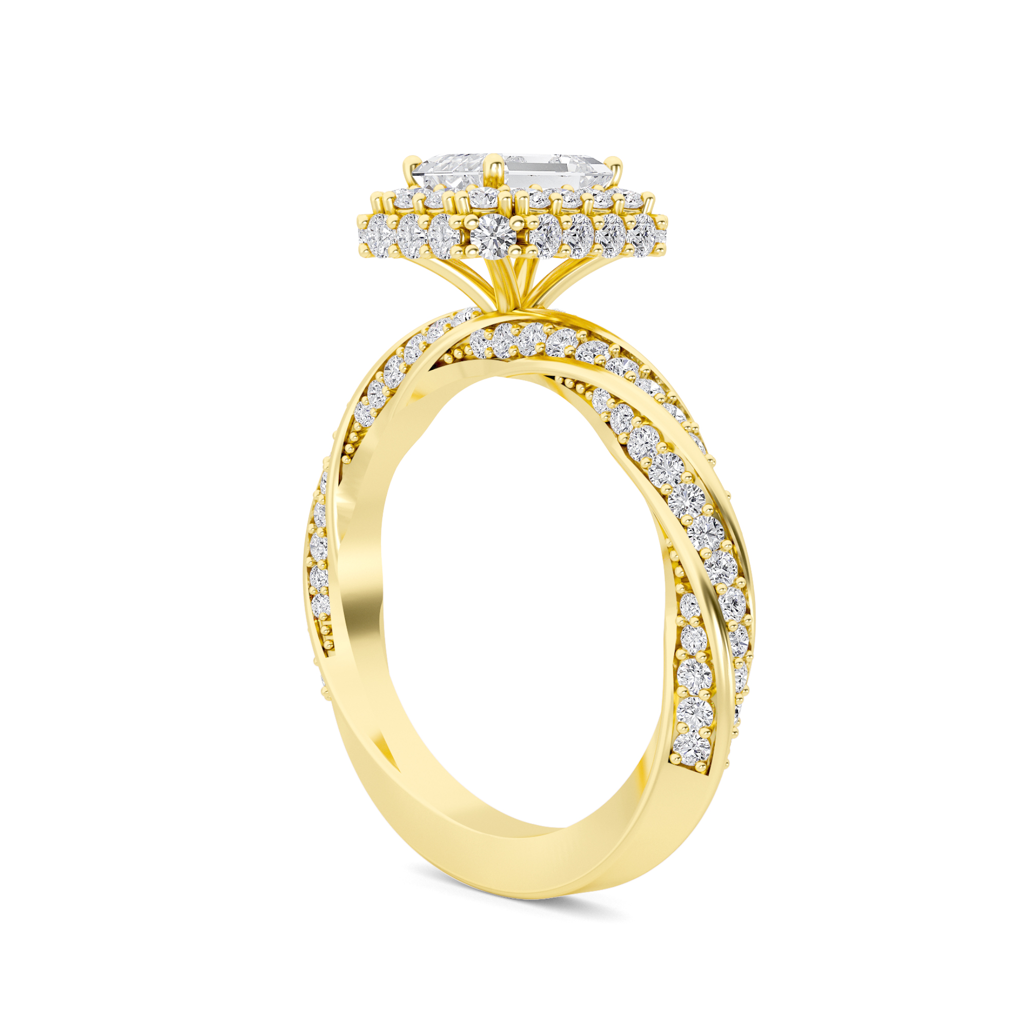 Majestic Halo Diamond Ring - 2