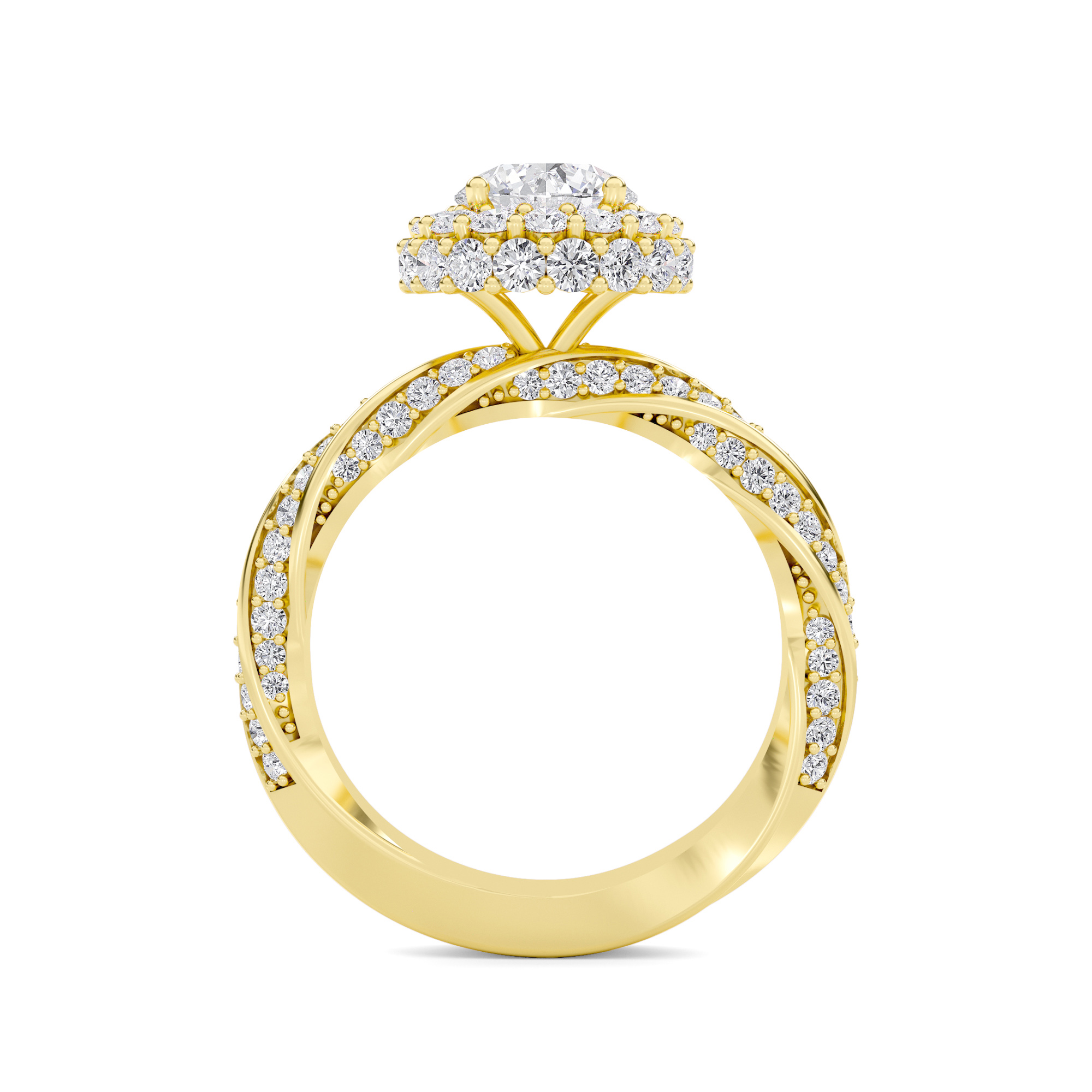 Majestic Halo Diamond Ring - 1