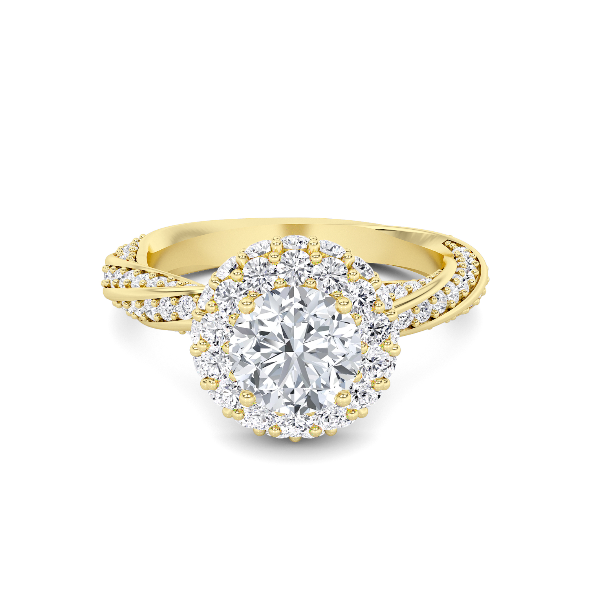 Majestic Halo Diamond Ring