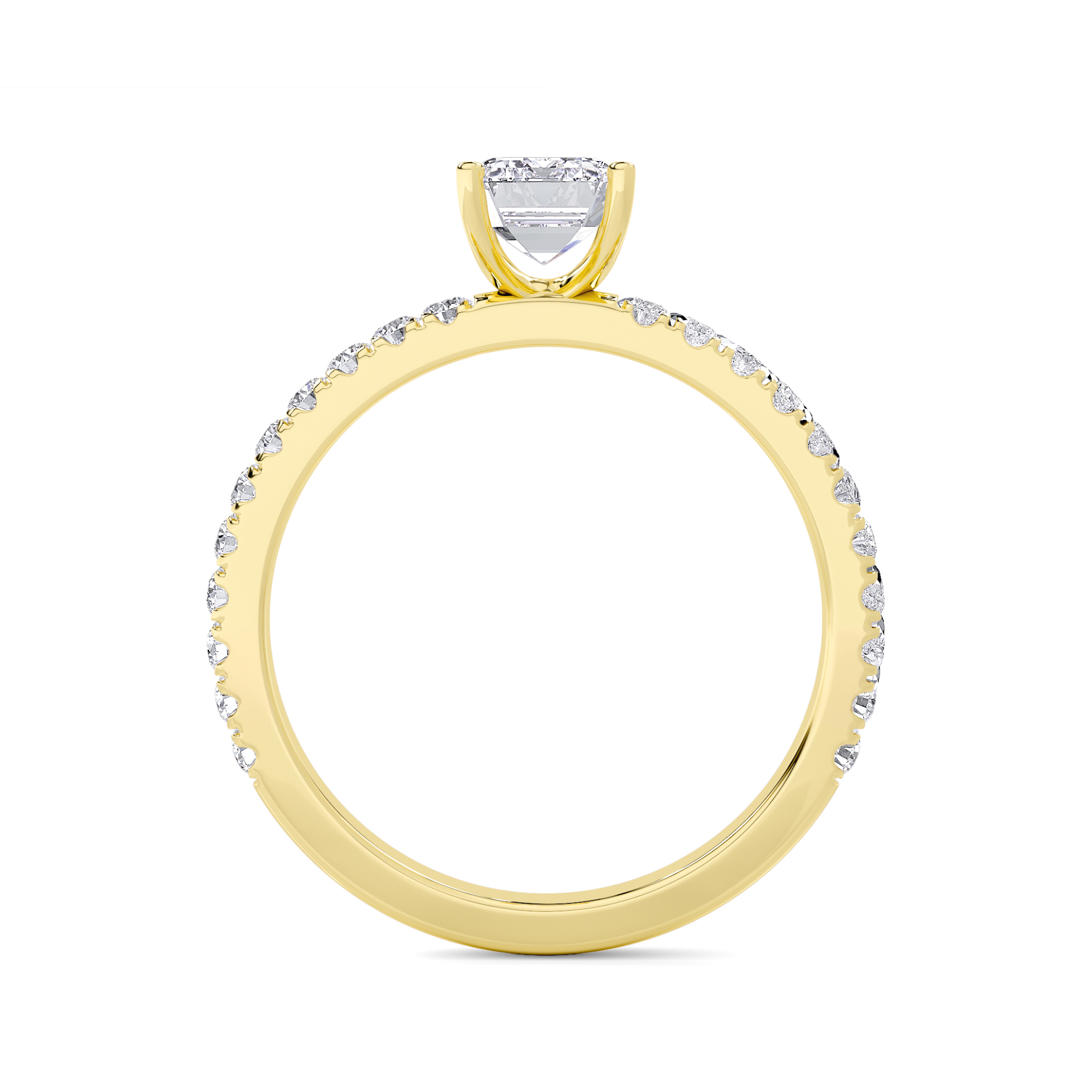Modern Solitaire Diamond Ring - 1