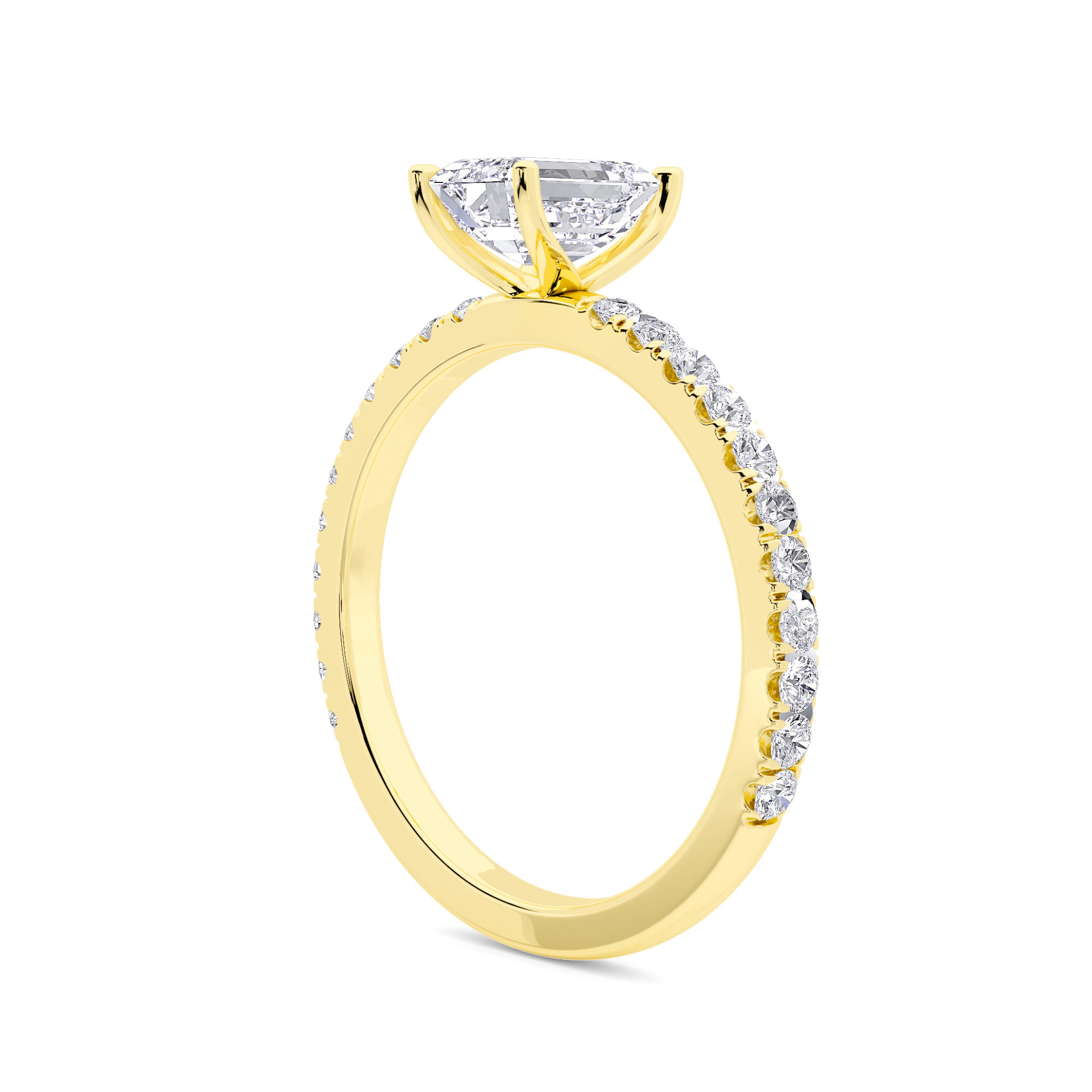 Modern Solitaire Diamond Ring - 2