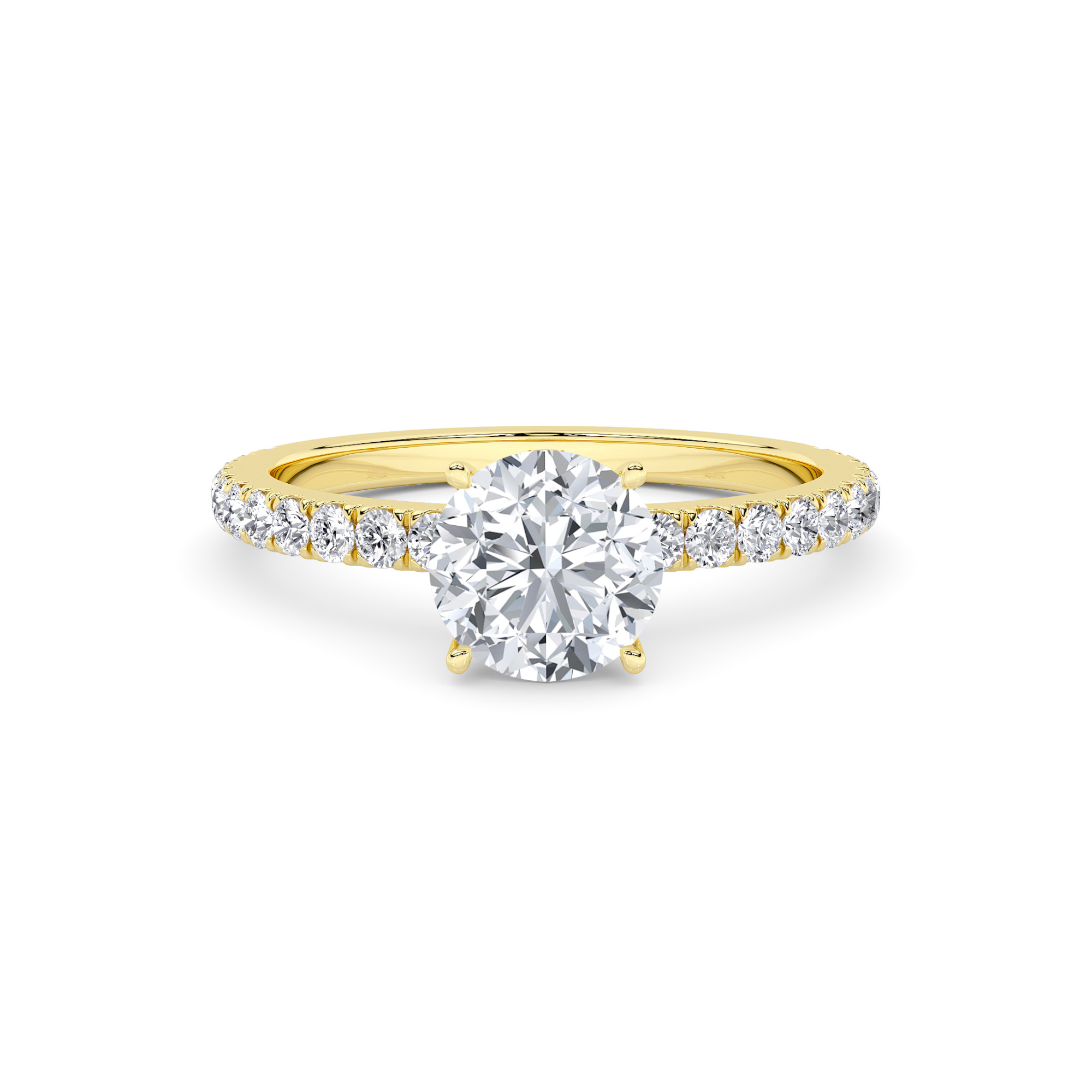 Modern Solitaire Diamond Ring