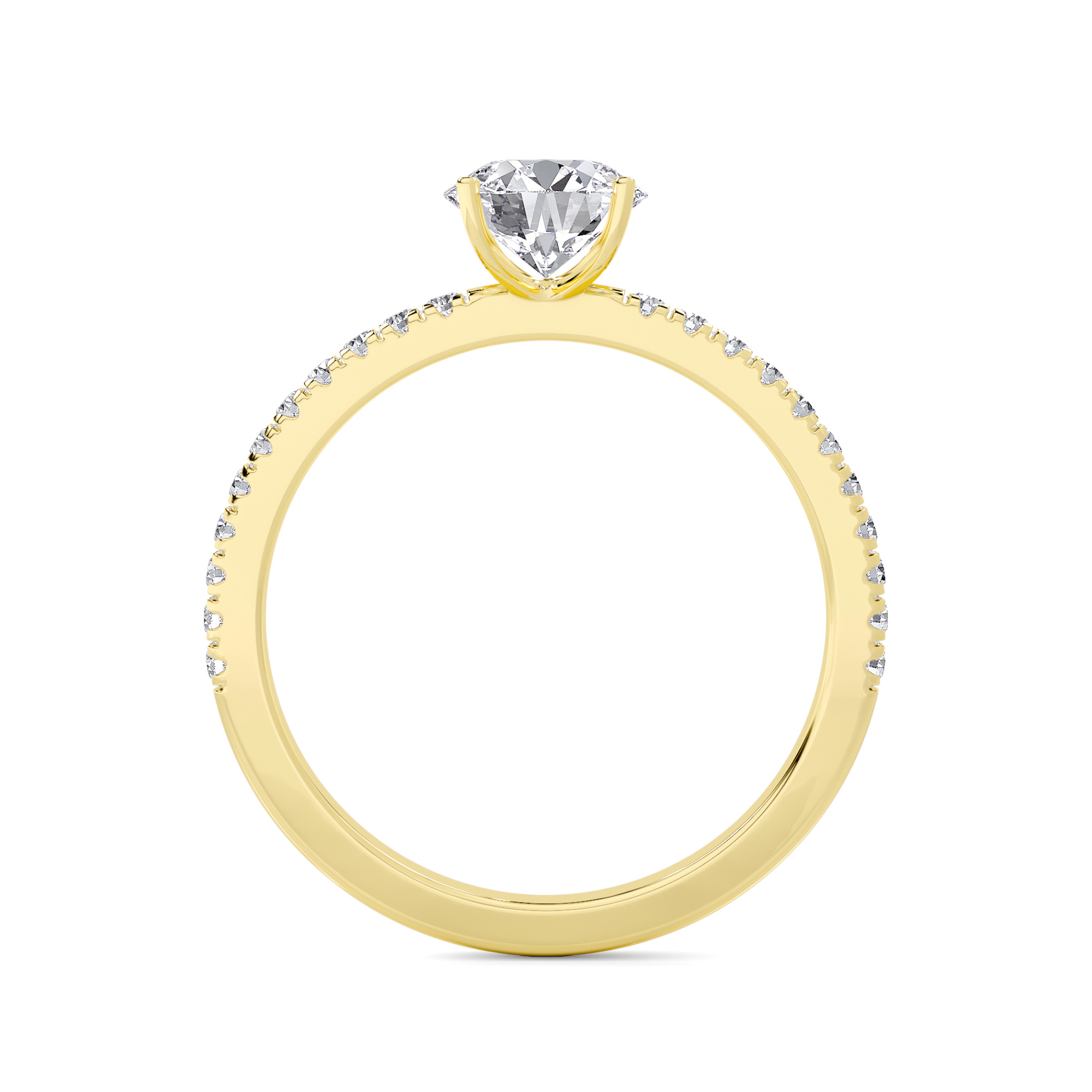 Serene Solitaire Diamond Ring - 1