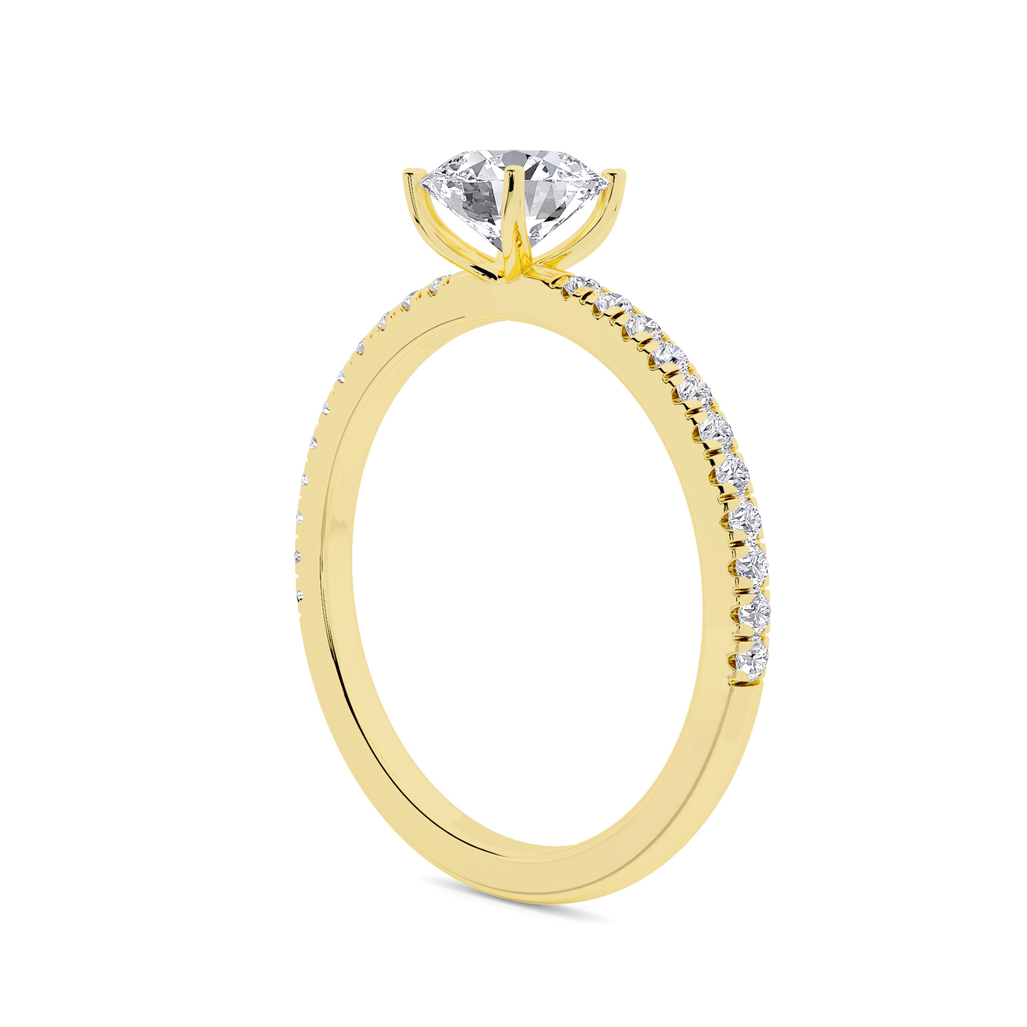 Serene Solitaire Diamond Ring - 2
