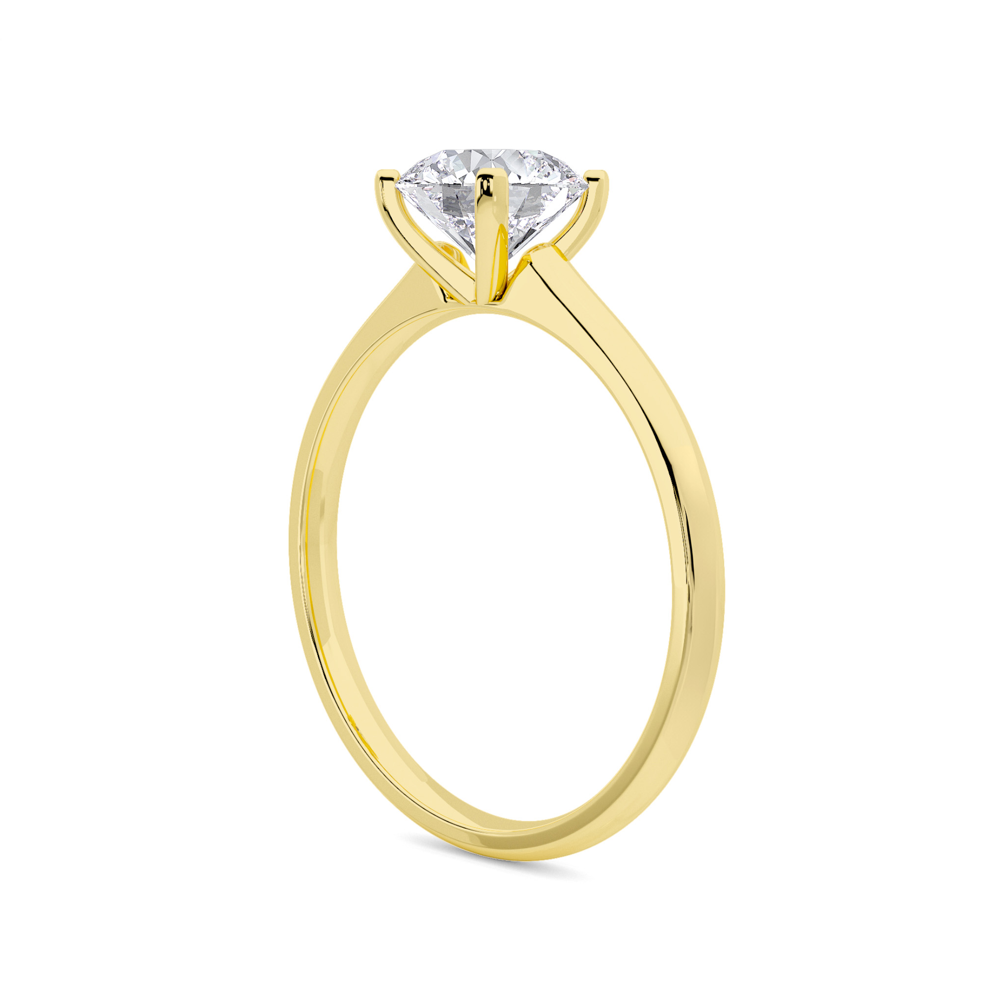 Classic Solitaire Diamond Ring - 2