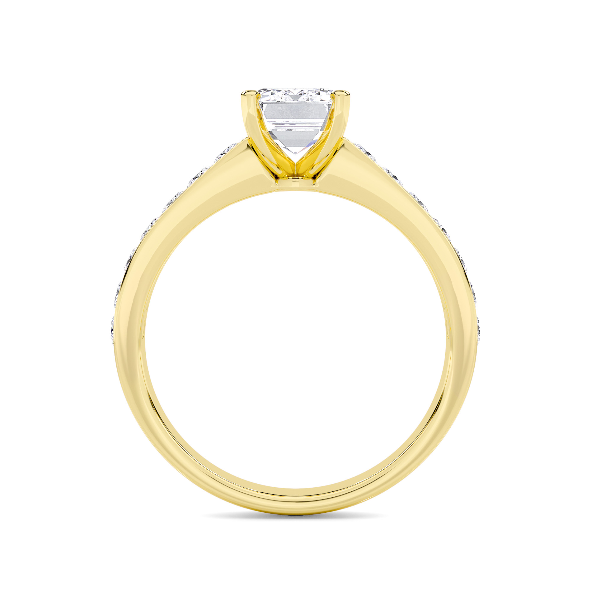 Gleaming Solitaire Diamond Ring - 1
