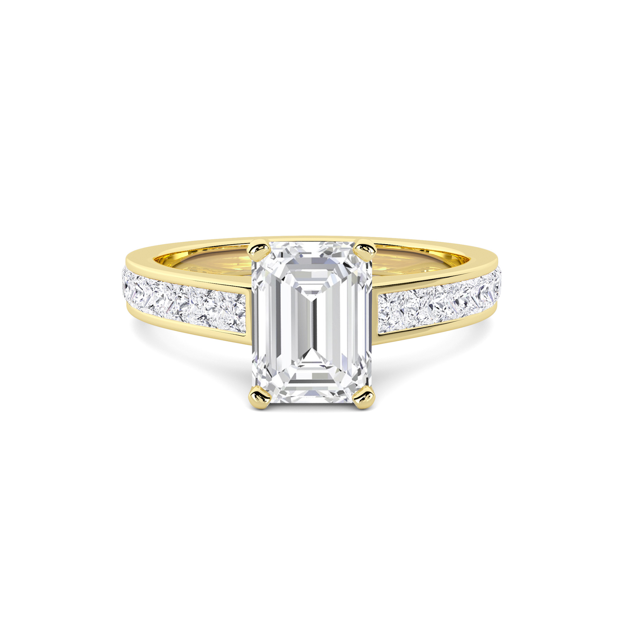 Gleaming Solitaire Diamond Ring