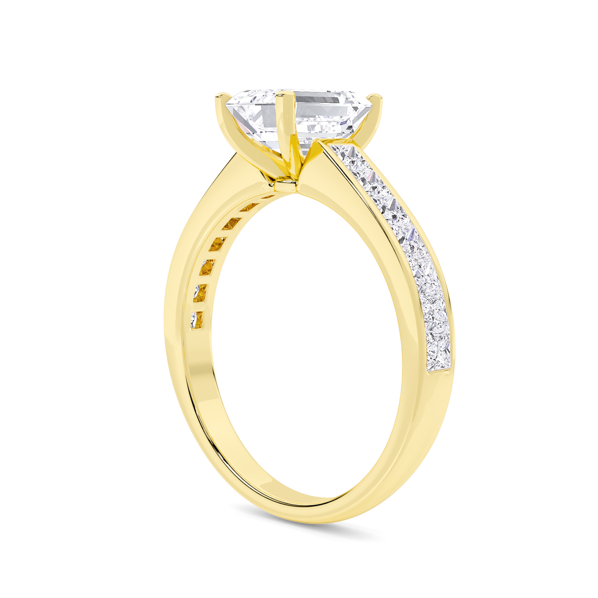 Gleaming Solitaire Diamond Ring - 2