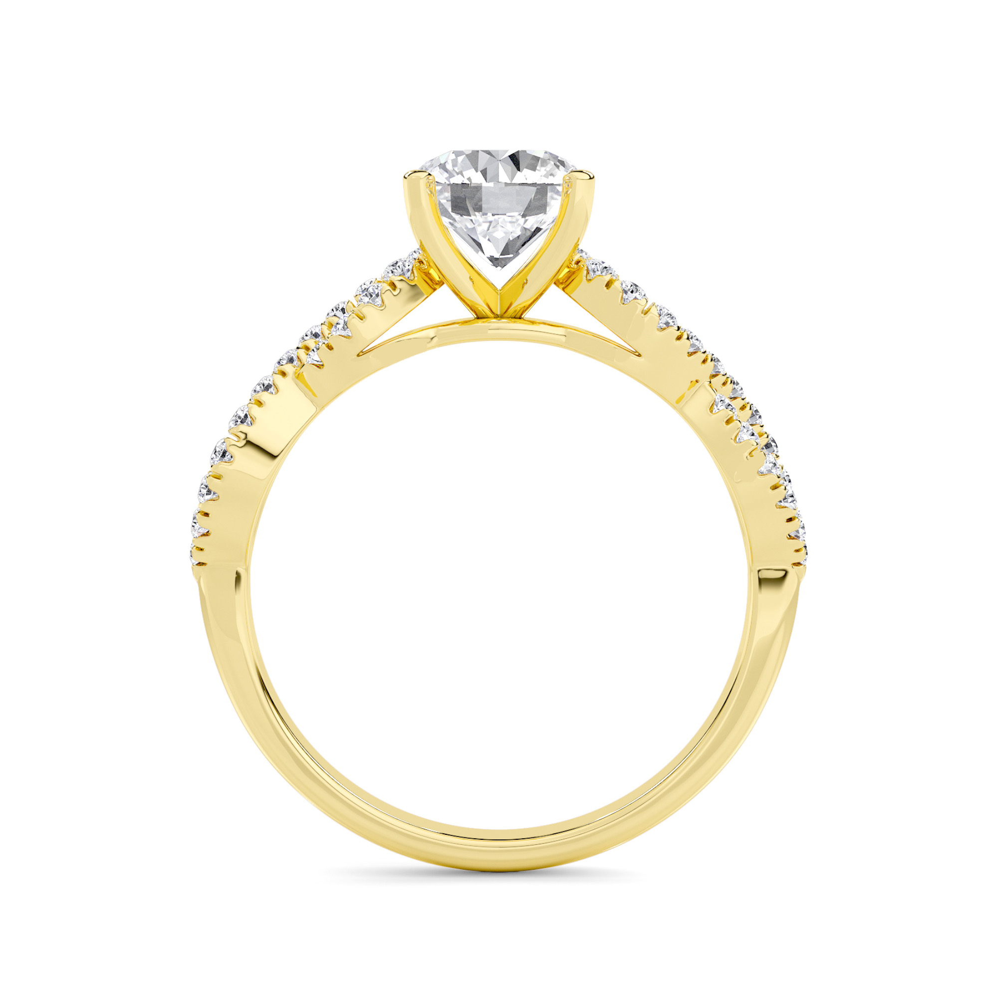 Beyond Infinity Solitaire Diamond Ring - 1