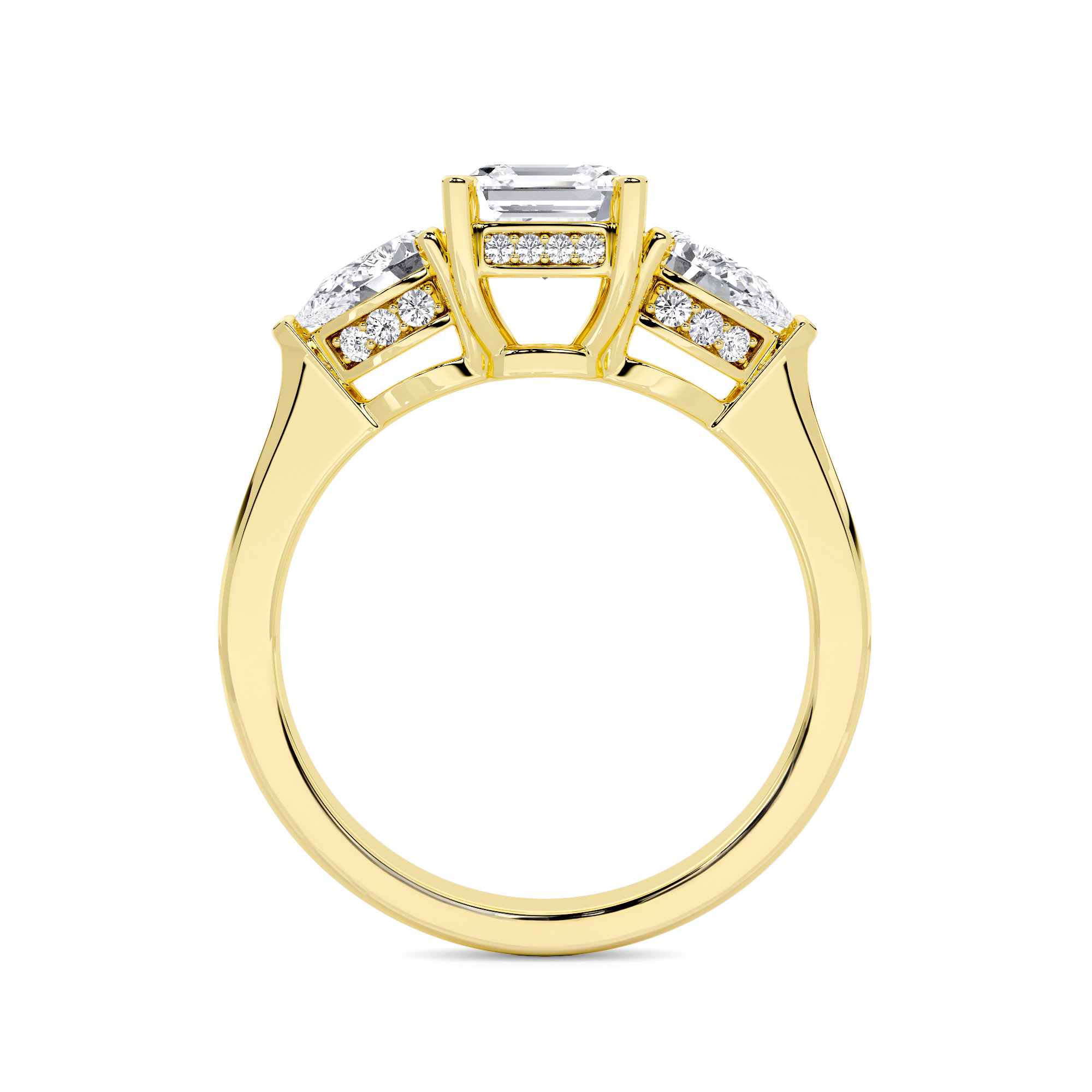 Triple Brilliance Three Stone Diamond Ring - 1