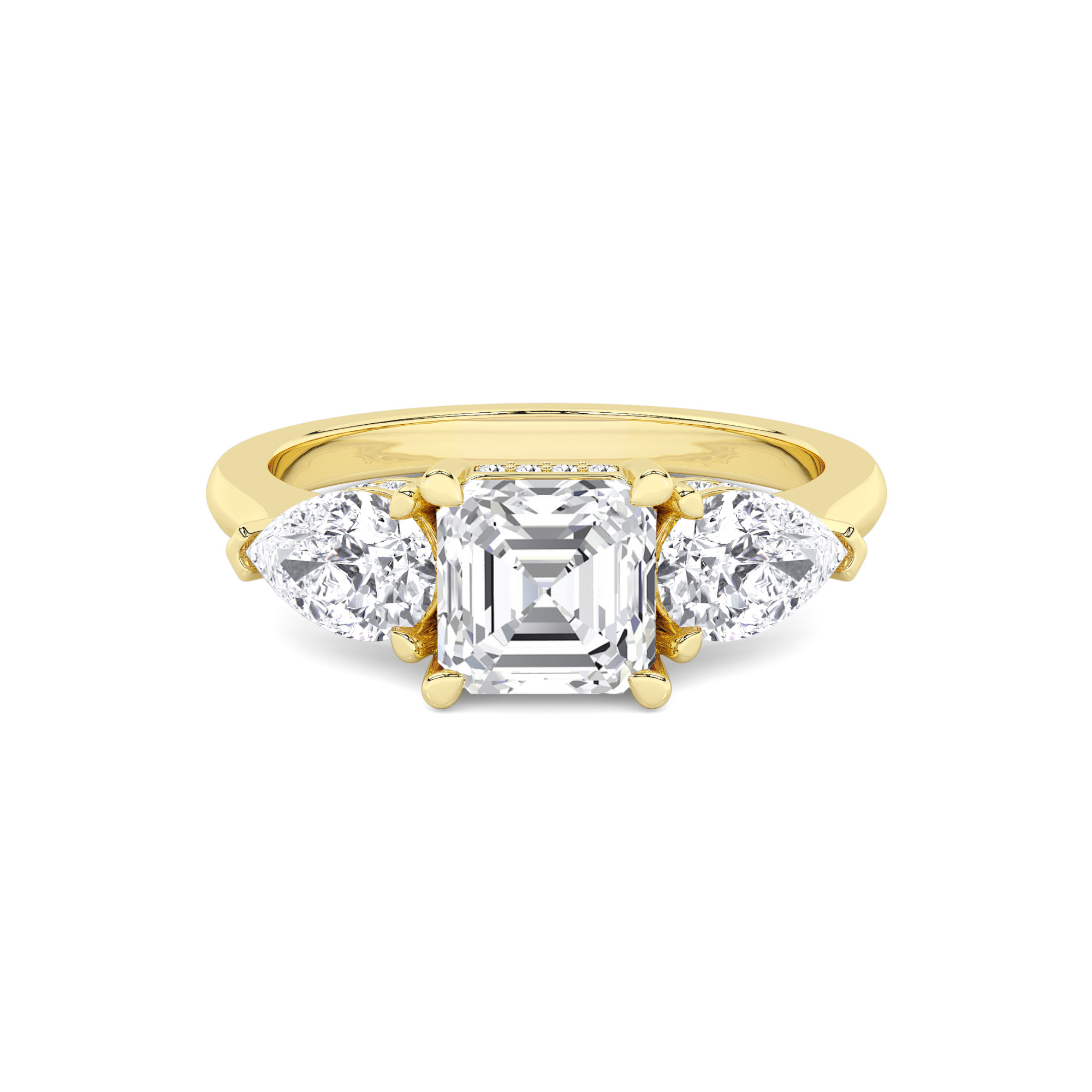 Triple Brilliance Three Stone Diamond Ring