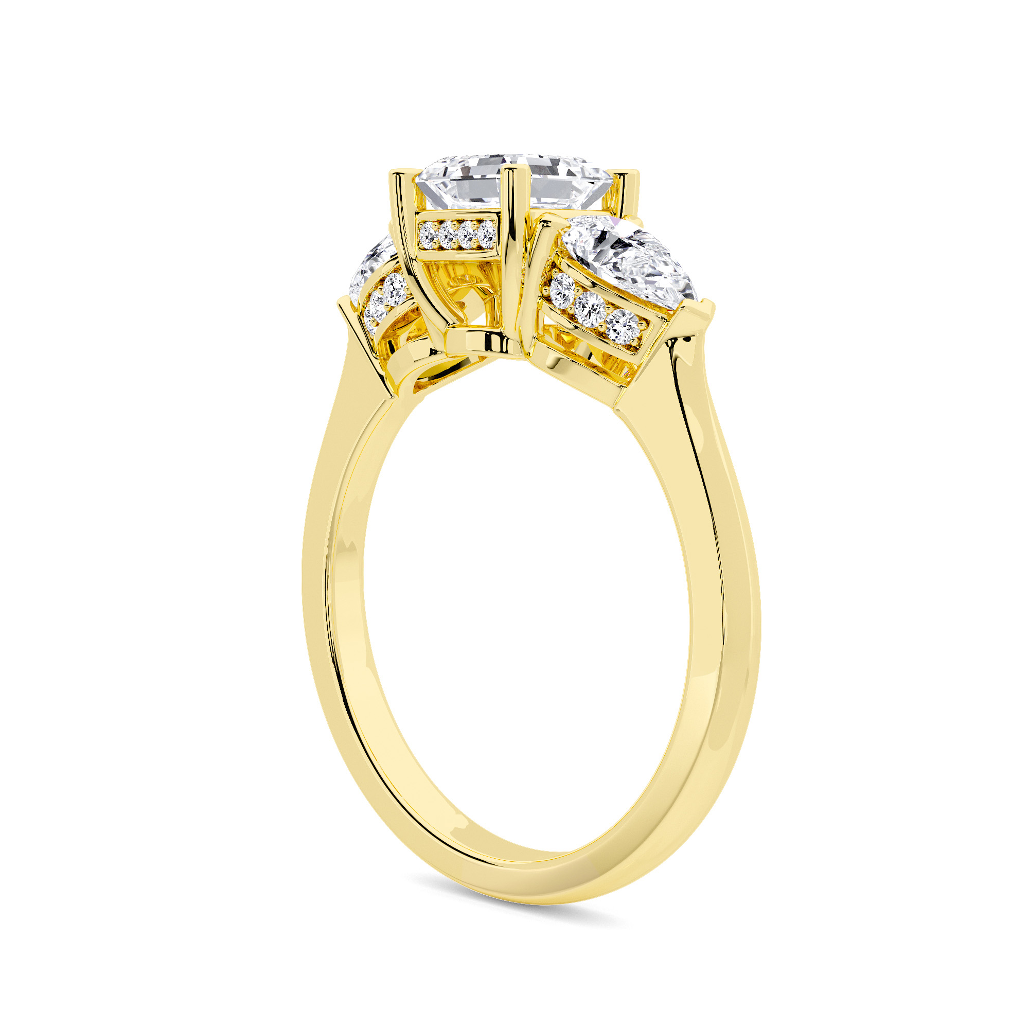 Triple Brilliance Three Stone Diamond Ring - 2