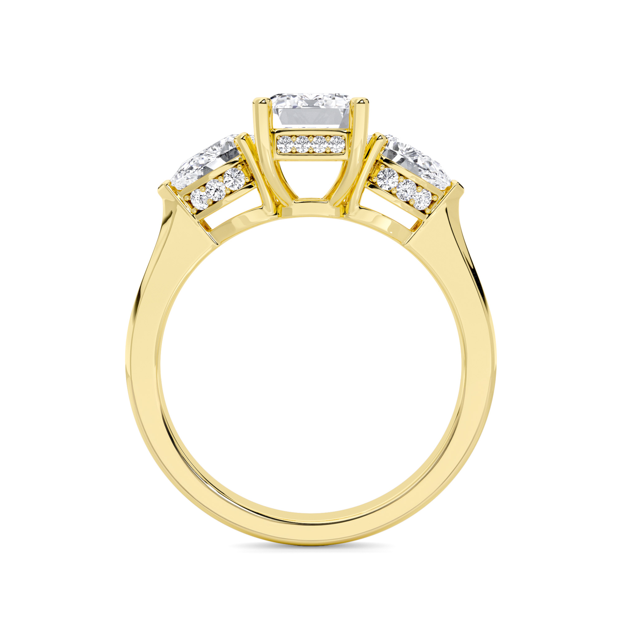 Triple Brilliance Three Stone Diamond Ring - 1