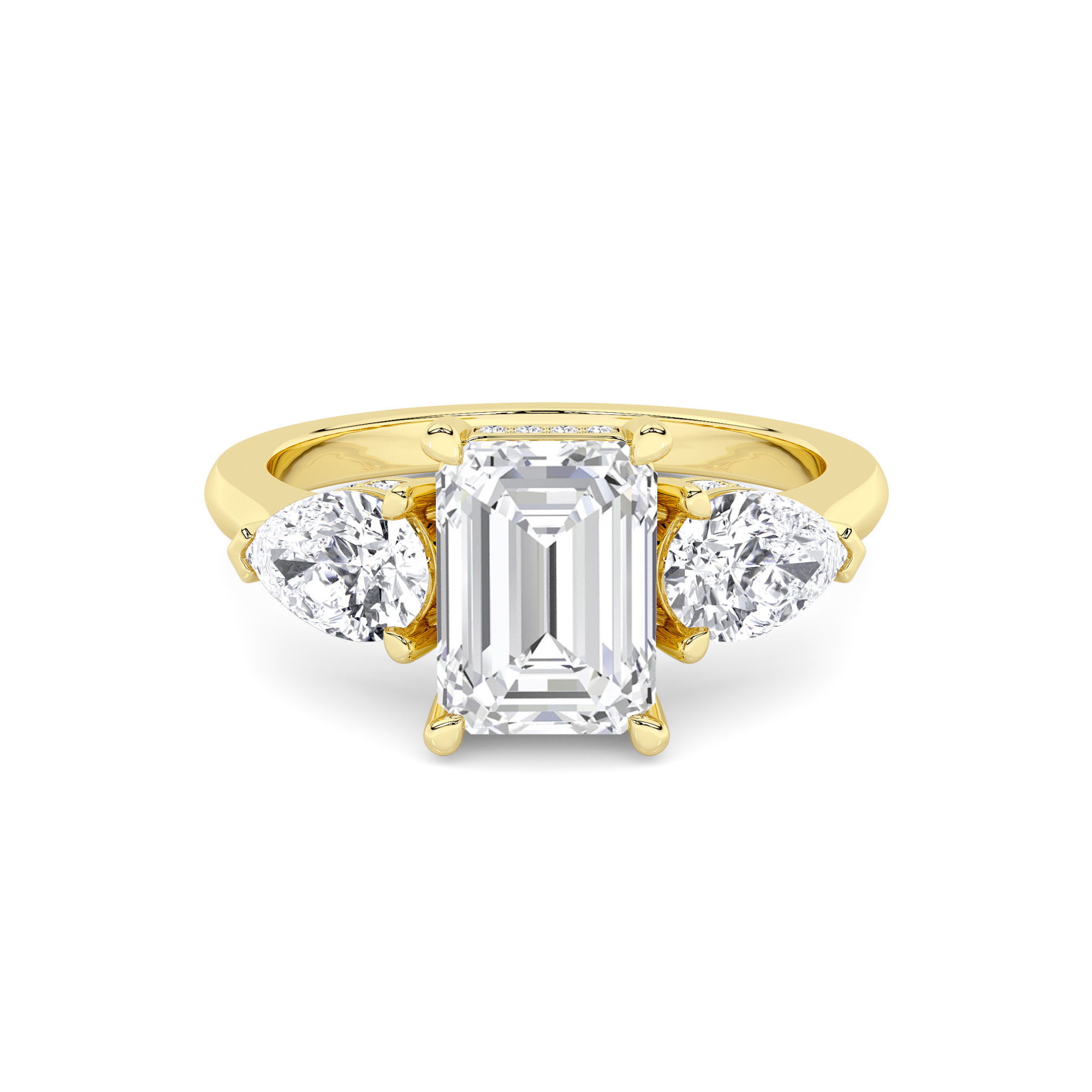 Triple Brilliance Three Stone Diamond Ring