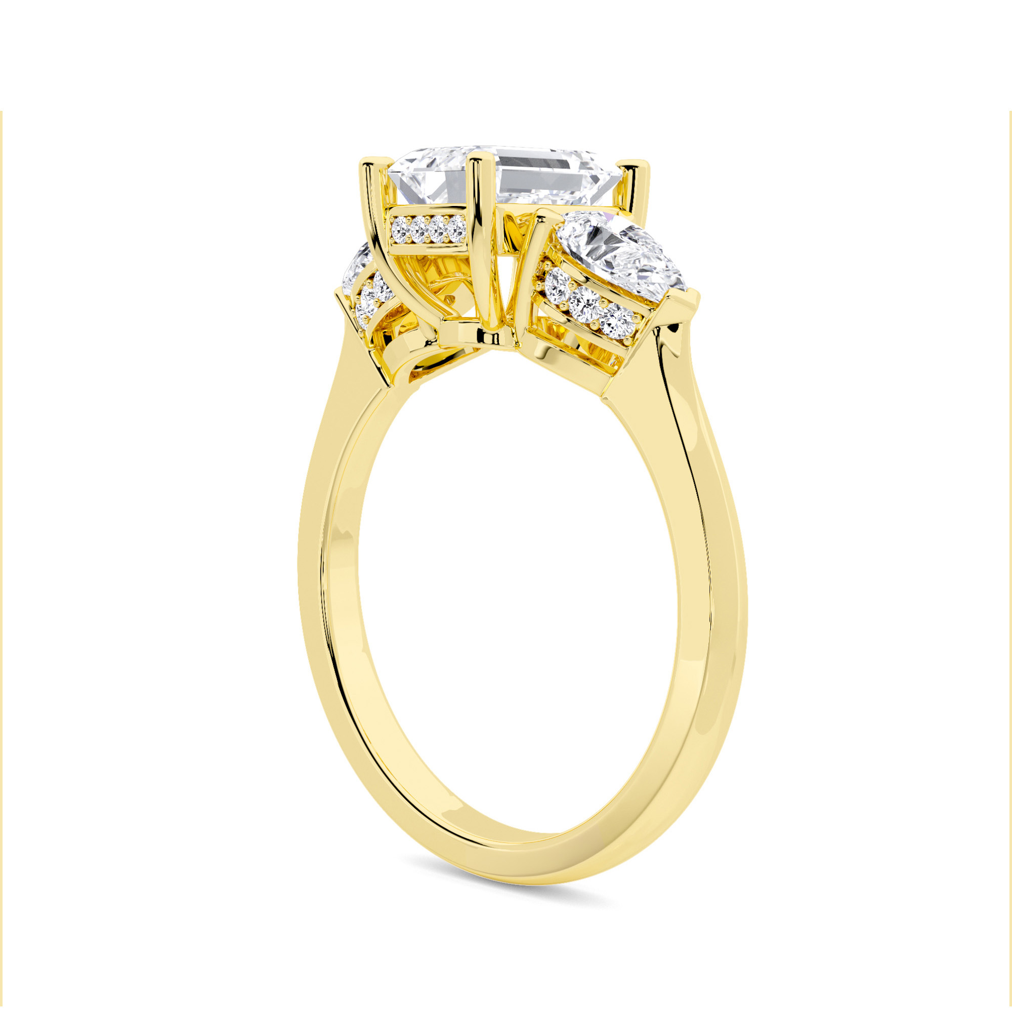 Triple Brilliance Three Stone Diamond Ring - 2
