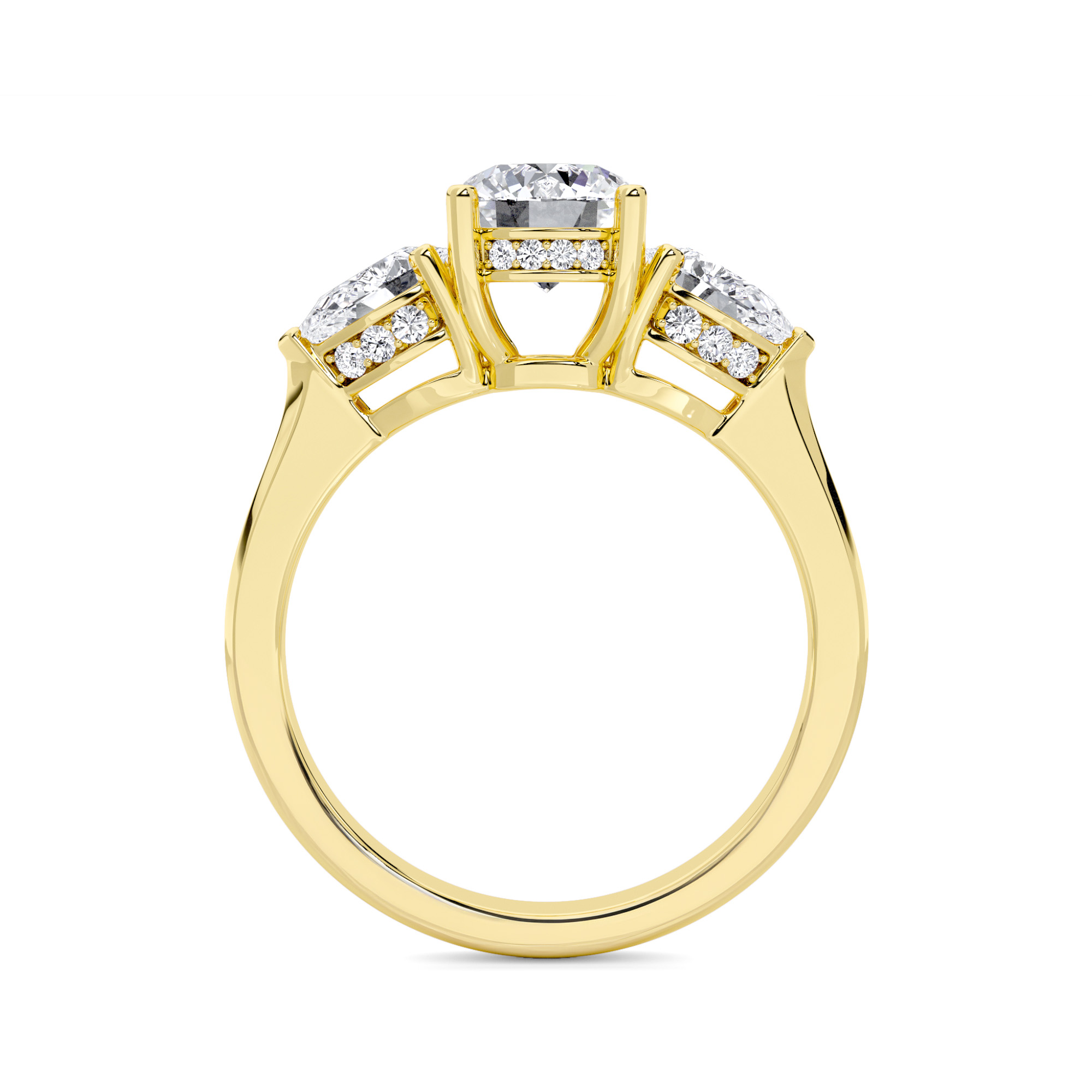 Triple Brilliance Three Stone Diamond Ring - 1