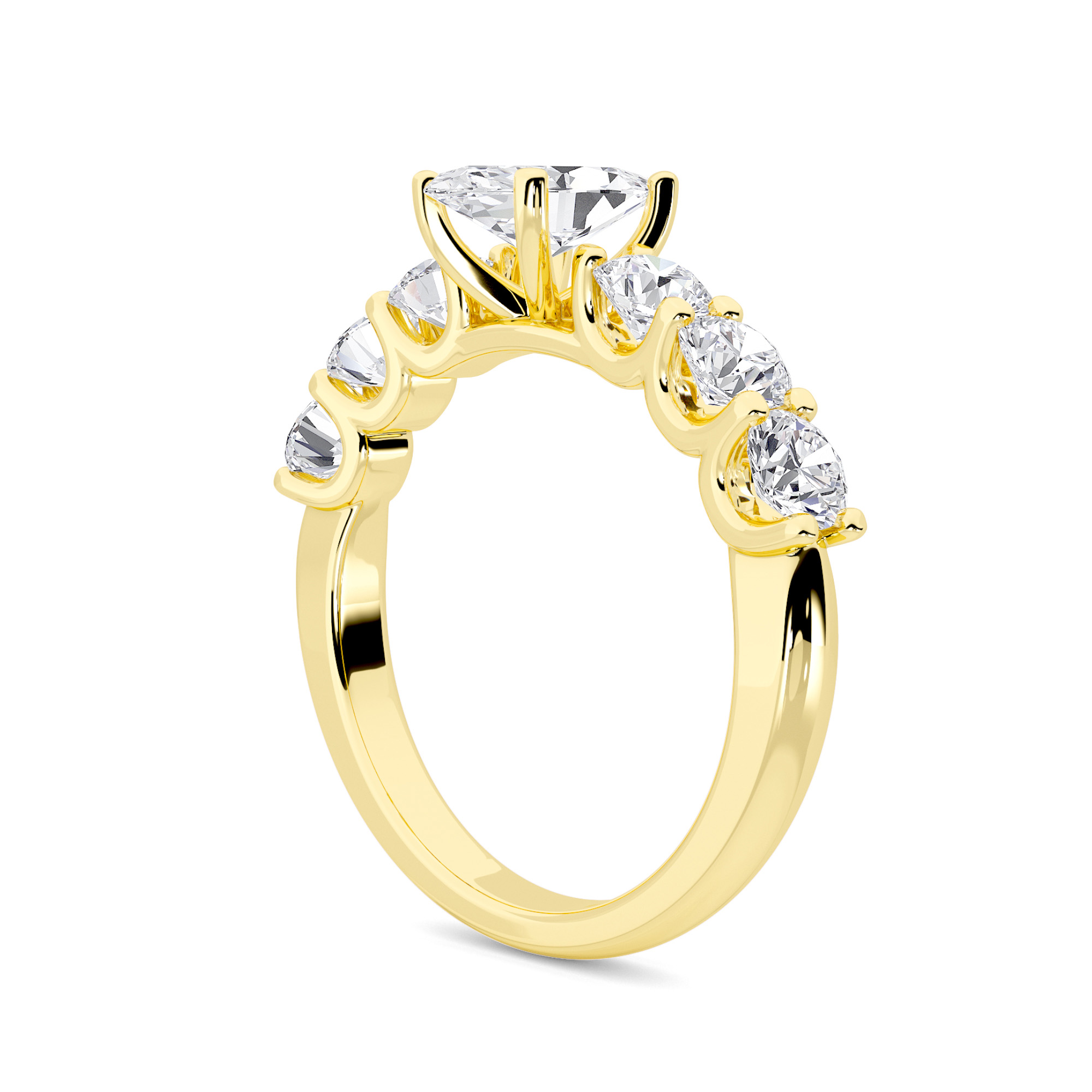 Aurora Solitaire Diamond Ring - 2
