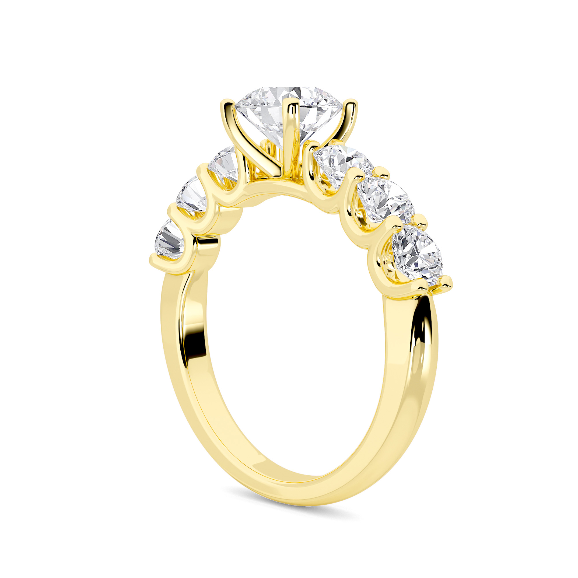 Aurora Solitaire Diamond Ring - 2